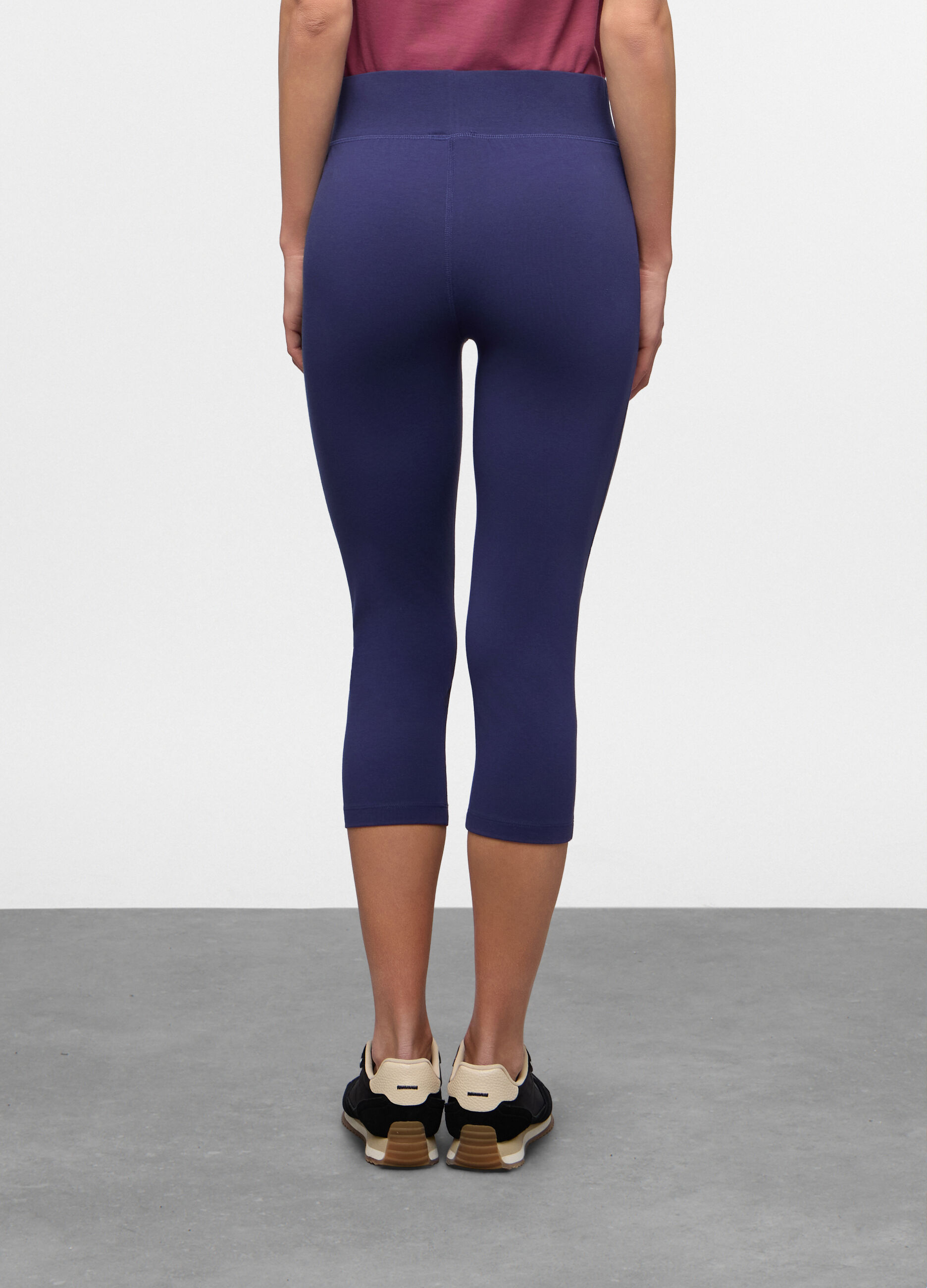Leggings Capri Fit Skinny in jersey di cotone stretch donna_1