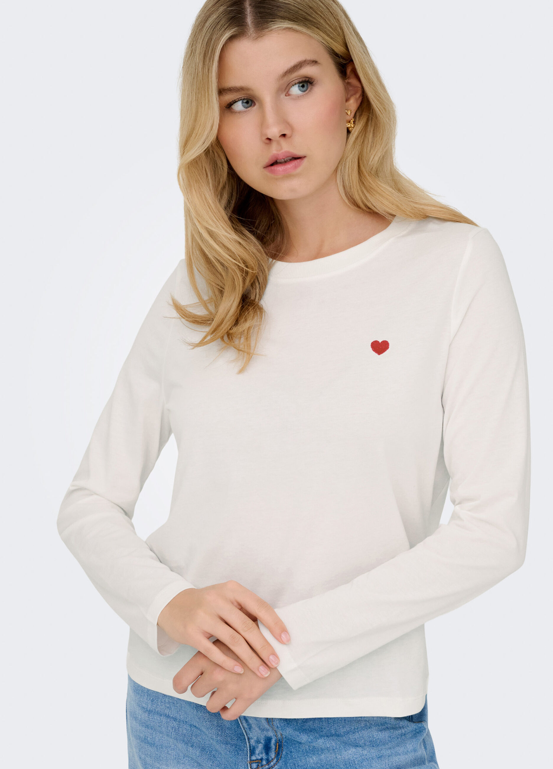 T-shirt con girocollo donna_4