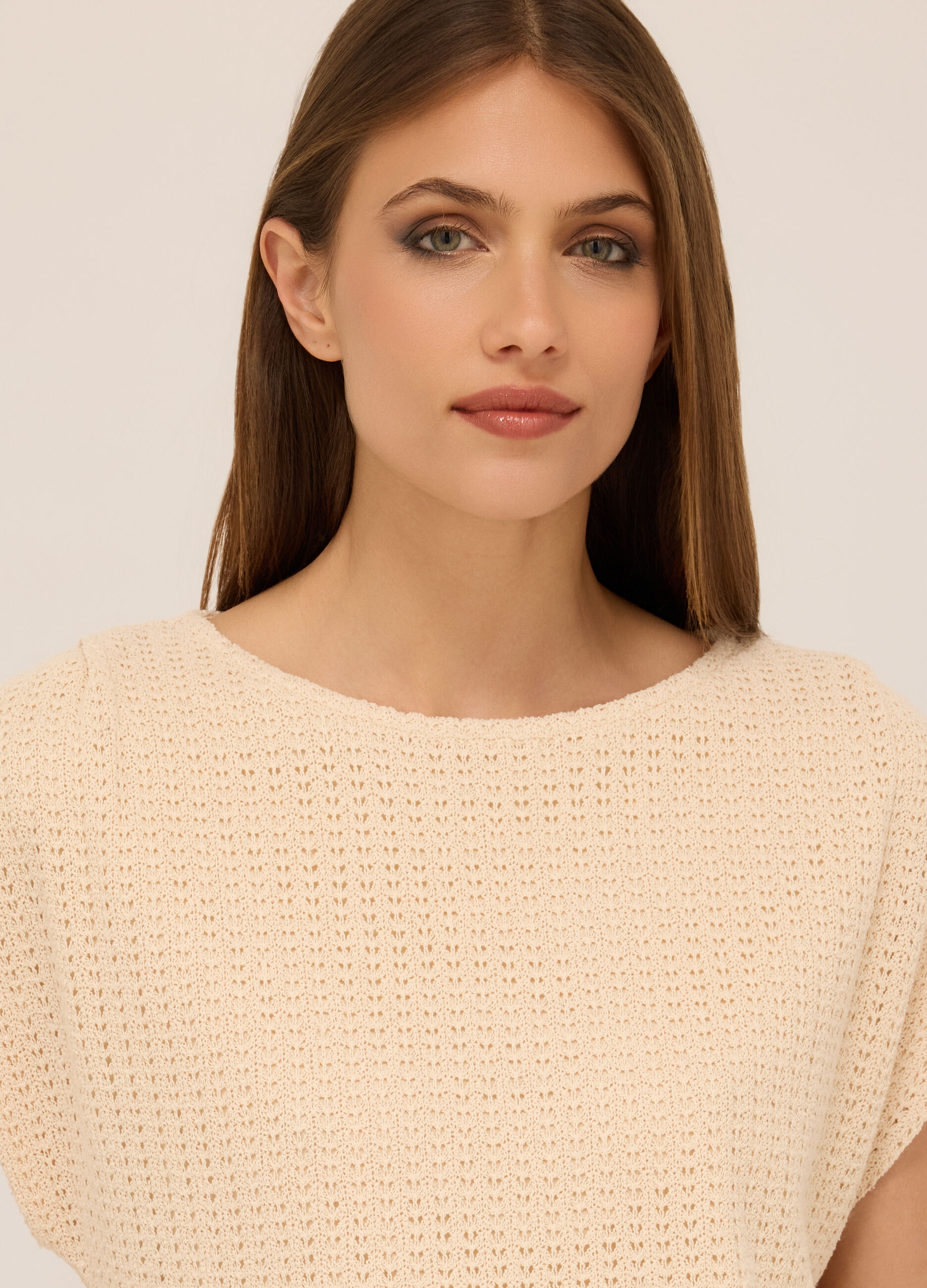 T-shirt misto cotone donna_2