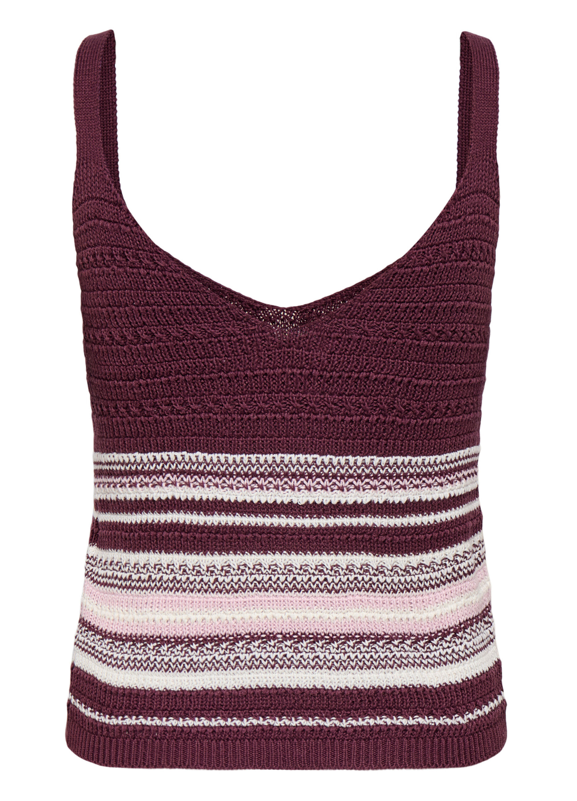 Top in maglia con scollo a V_0