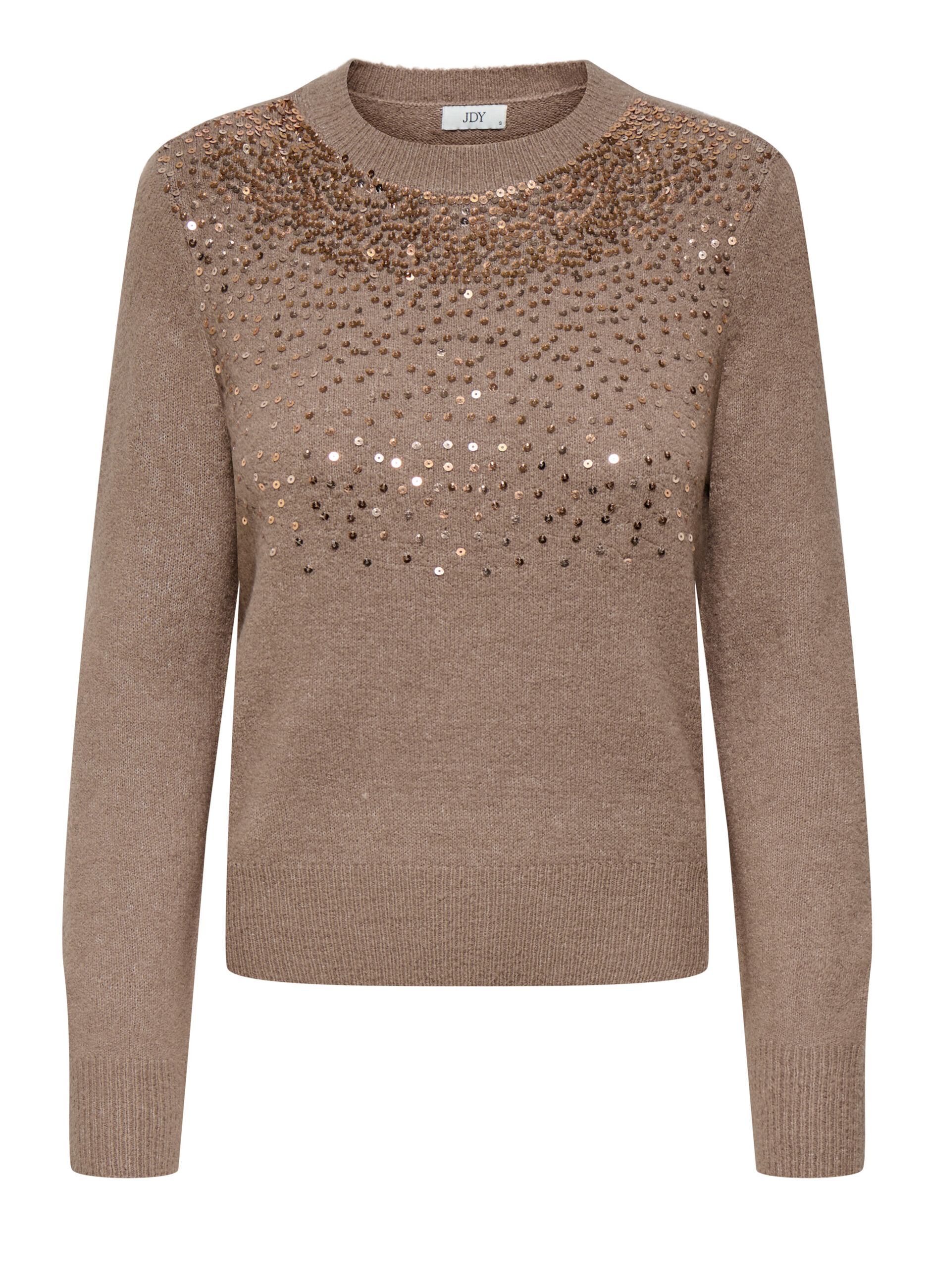 Tricot con paillettes applicate donna_5
