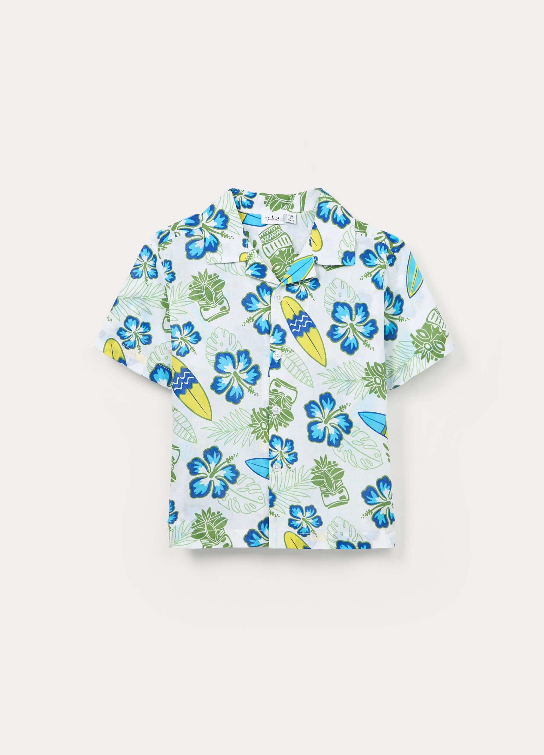 Camicia in puro cotone regular fit bambino_0