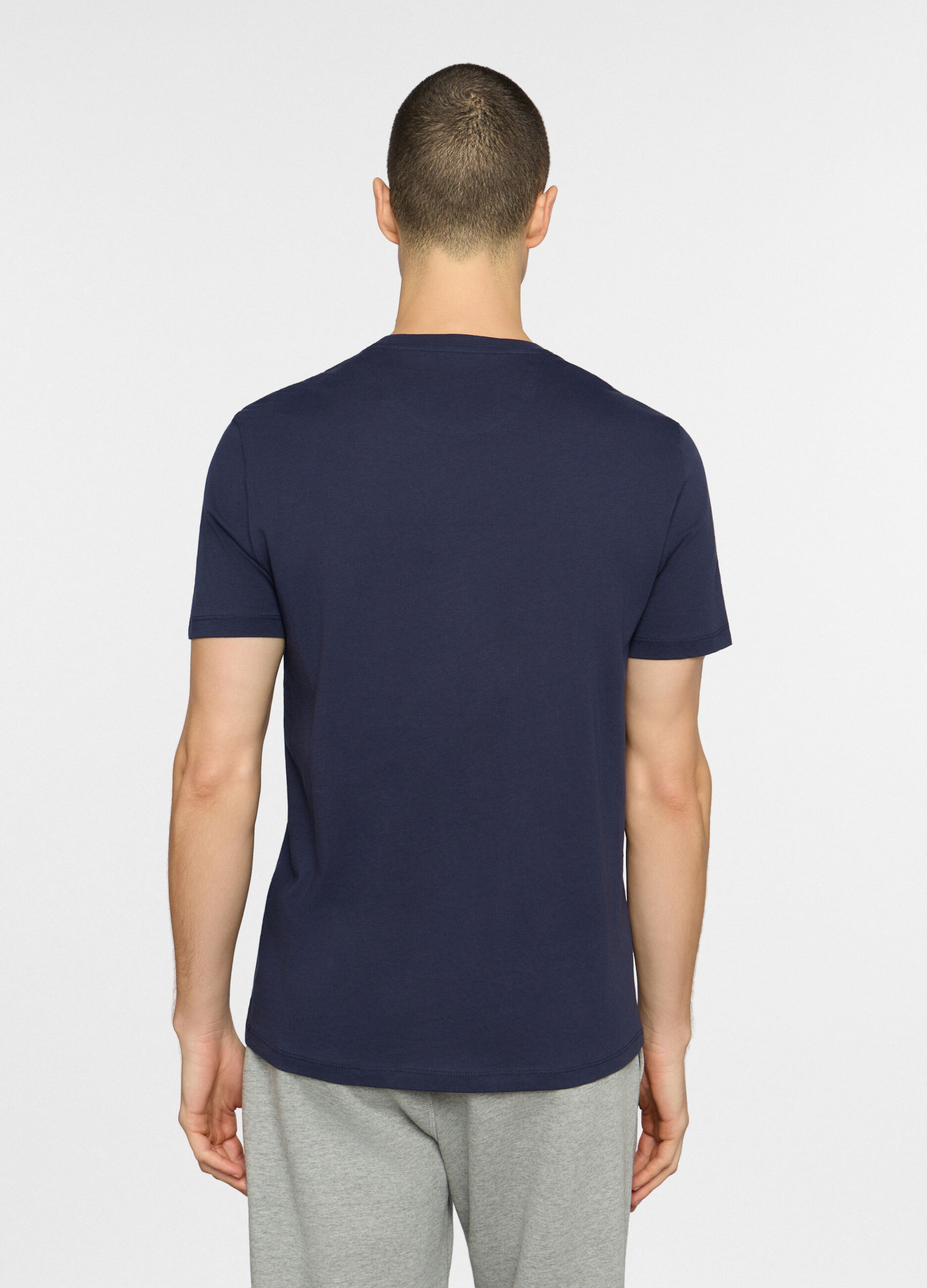 T-shirt girocollo in puro cotone uomo_1