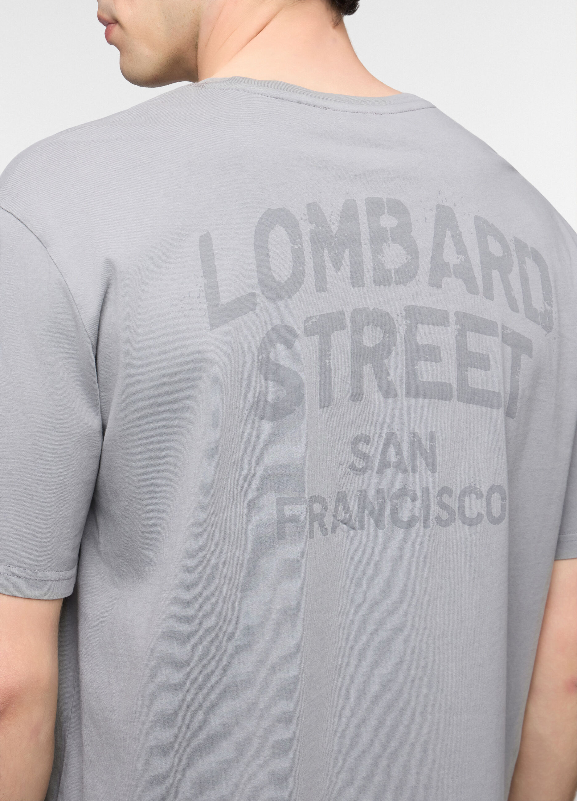 T-shirt loose fit in jersey di cotone uomo_2