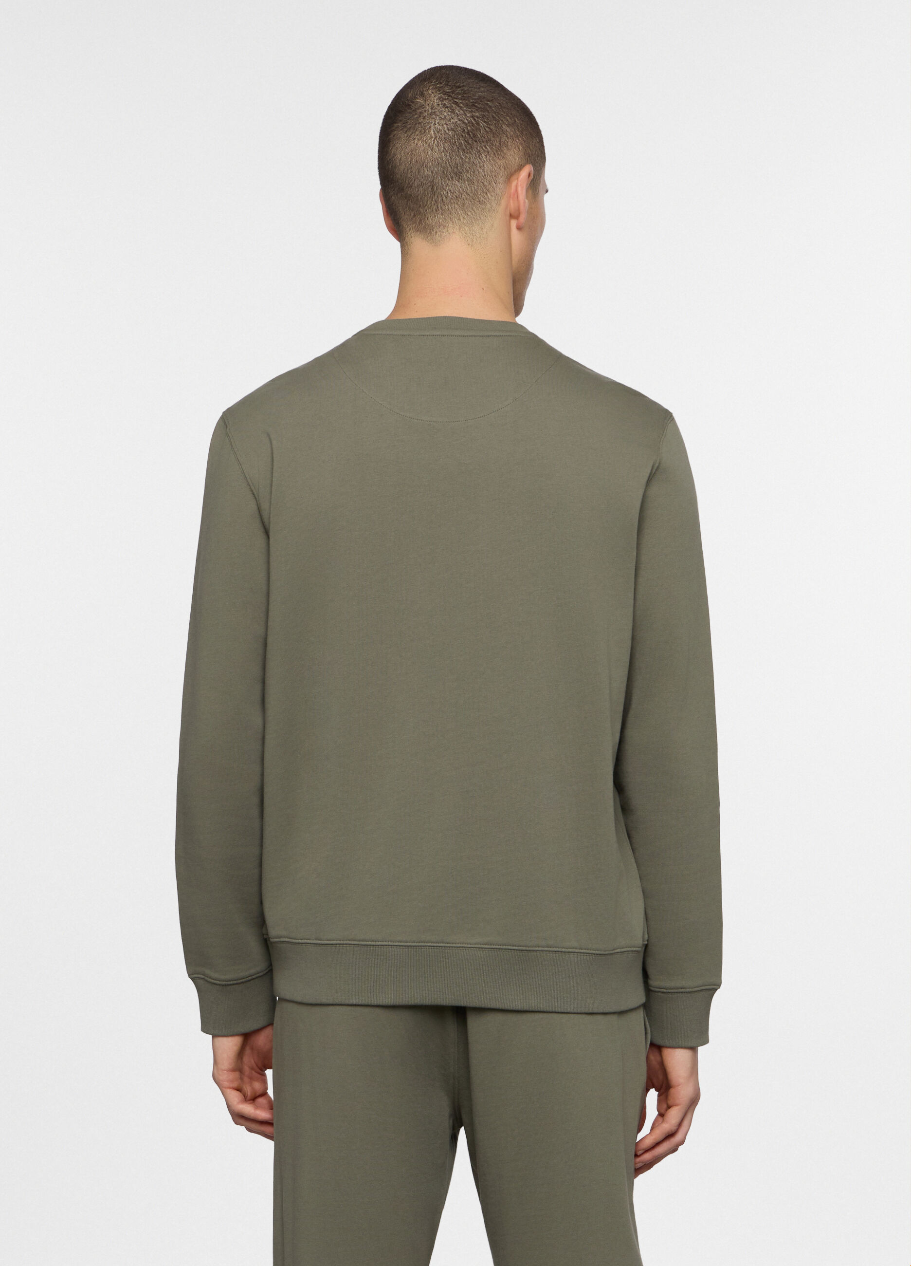 Felpa girocollo in cotone uomo_1