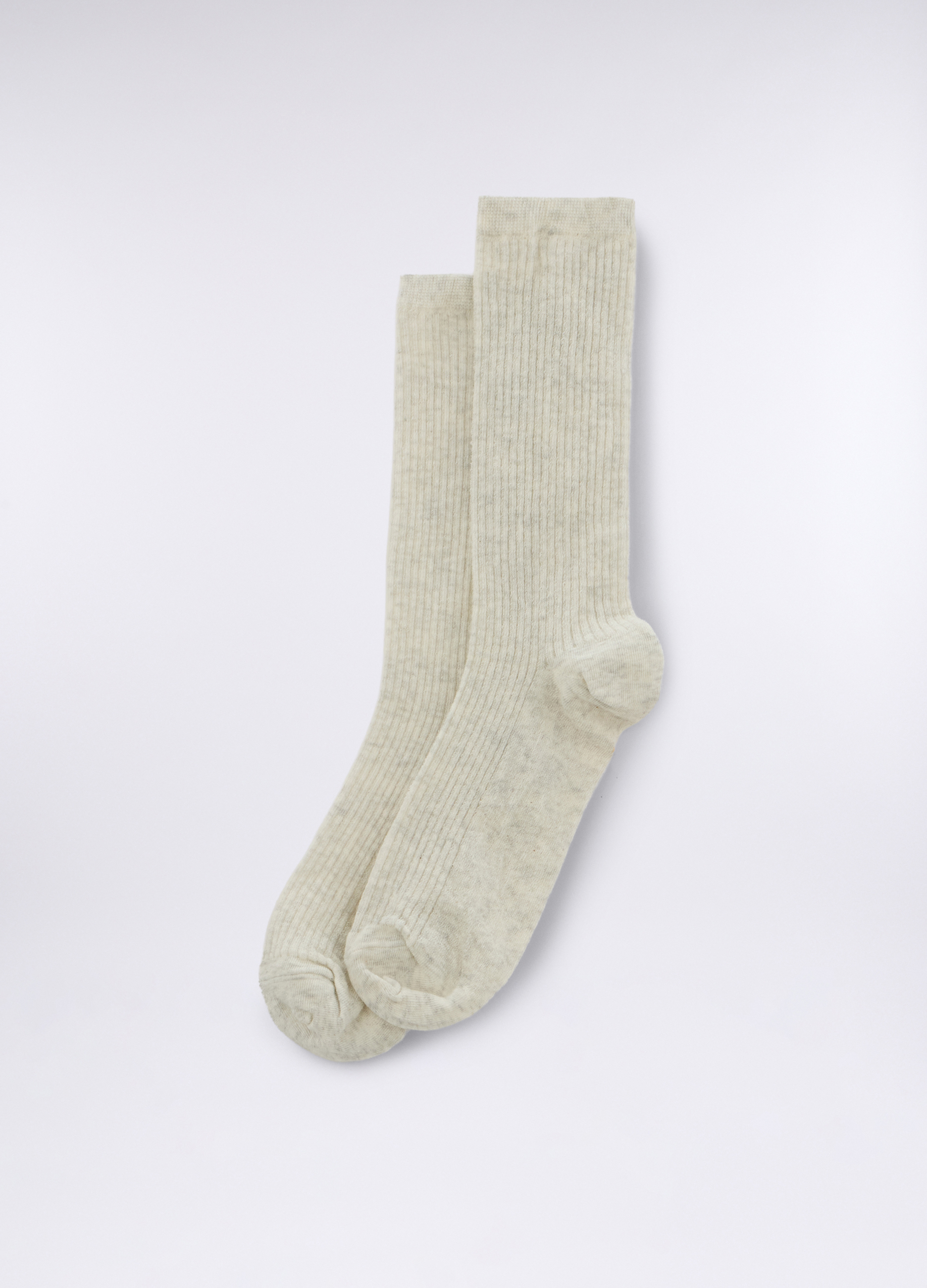 Upim, Calze Mélange Stretch Donna, Grigio chiaro melange, Taglia: 35-37
