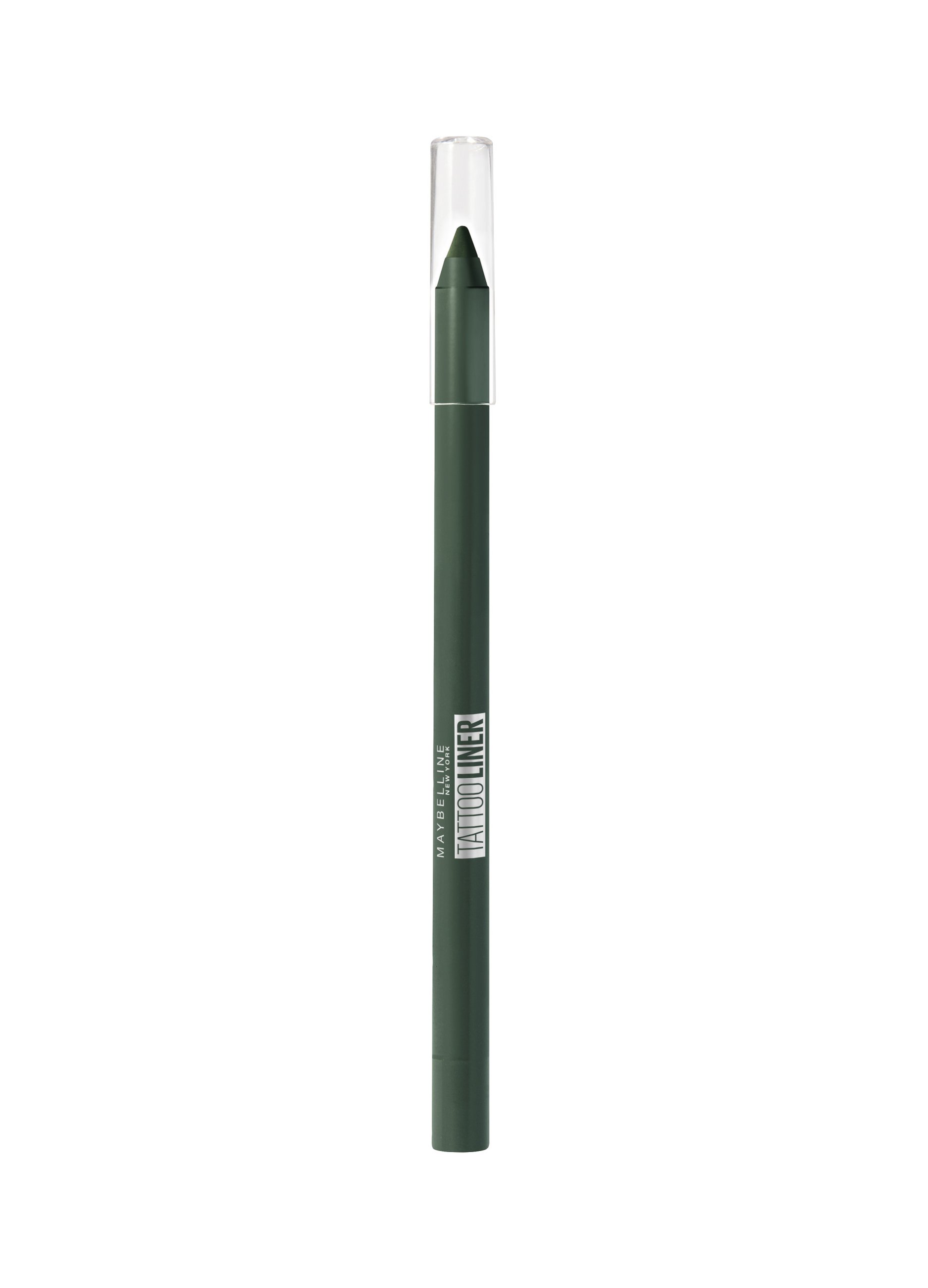 Maybelline , New York Tattoo Liner, Matita Occhi In Gel Con Effetto Tatuaggio, Waterproof E Tenuta Fino A 36h, 932 Intense Green., Donna, Verde, Tagli