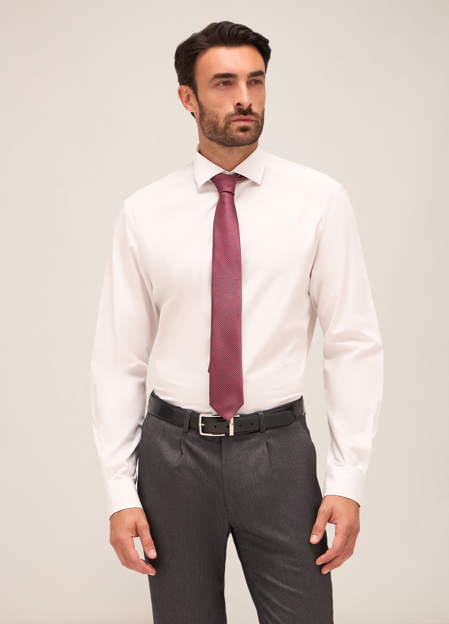 Upim , Camicia Regular Fit Colletto Francese In Cotone Uomo, Bianco, Taglia: 42