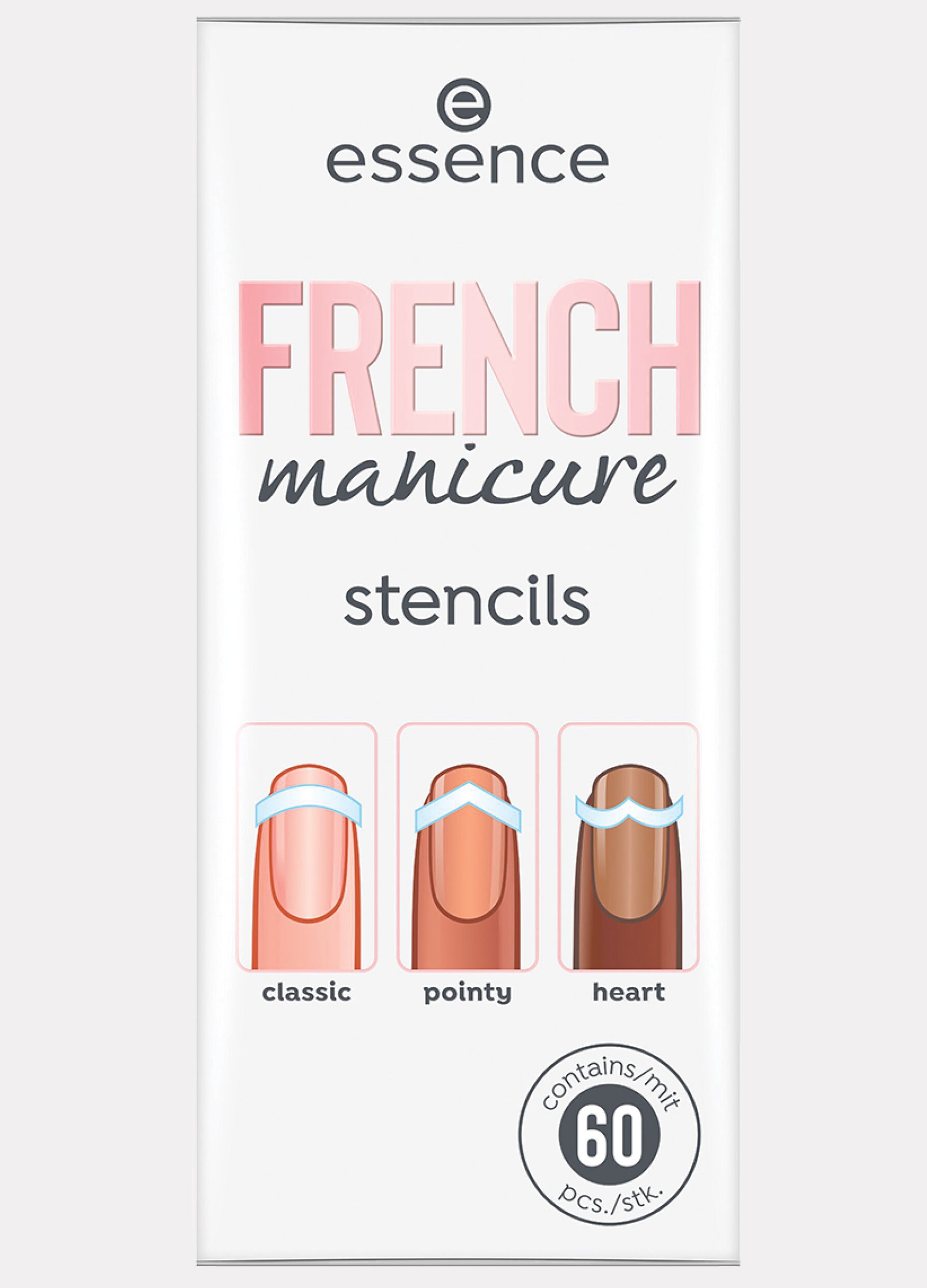 ESSENCE, Essence Essence_unghie_frenchmanicure Stencil Unghie 01, Donna, Bianco, Taglia: FASUL