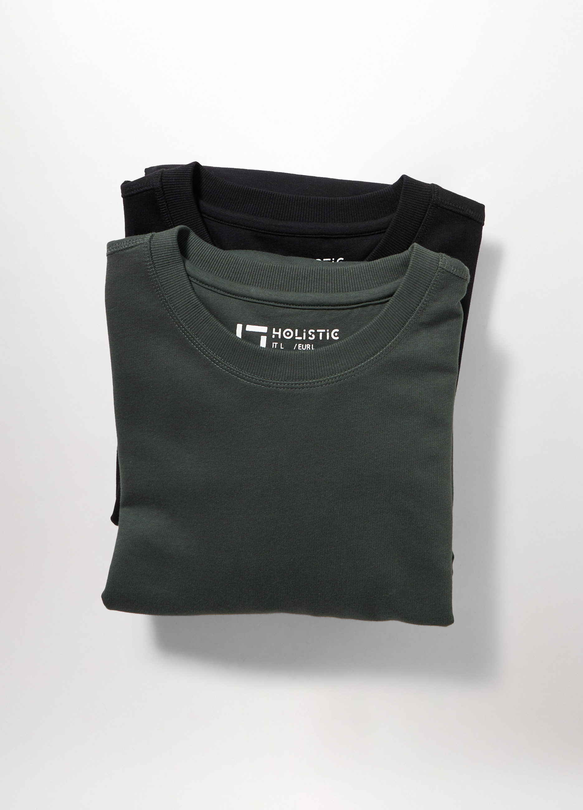 Image of Upim, 2 Pack Felpe Sportive Girocollo Uomo, Unisex, Nero/Grigio, Taglia: M