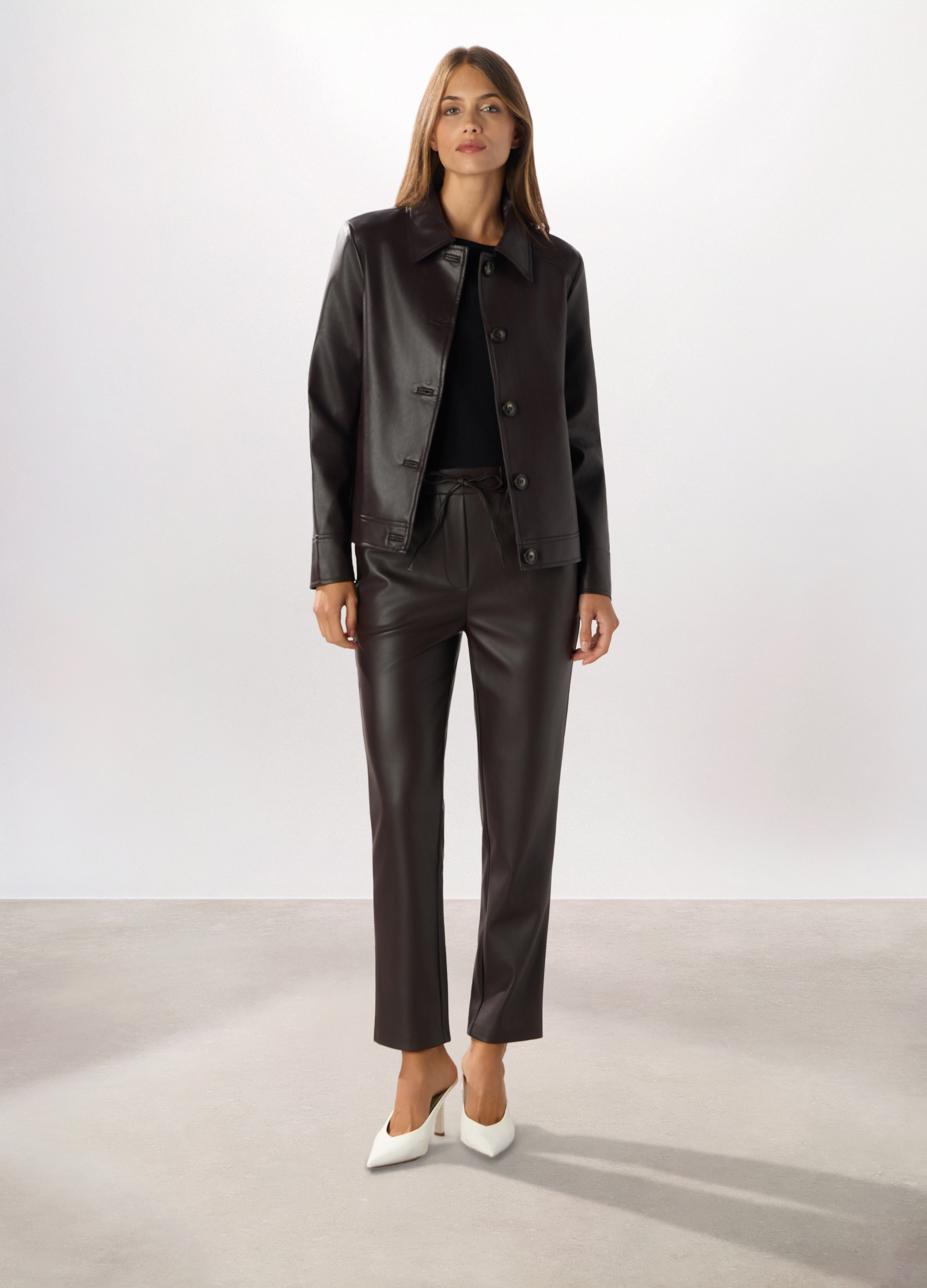 Upim , Giacca In Eco Pelle Donna, Marrone scuro, Taglia: XXL