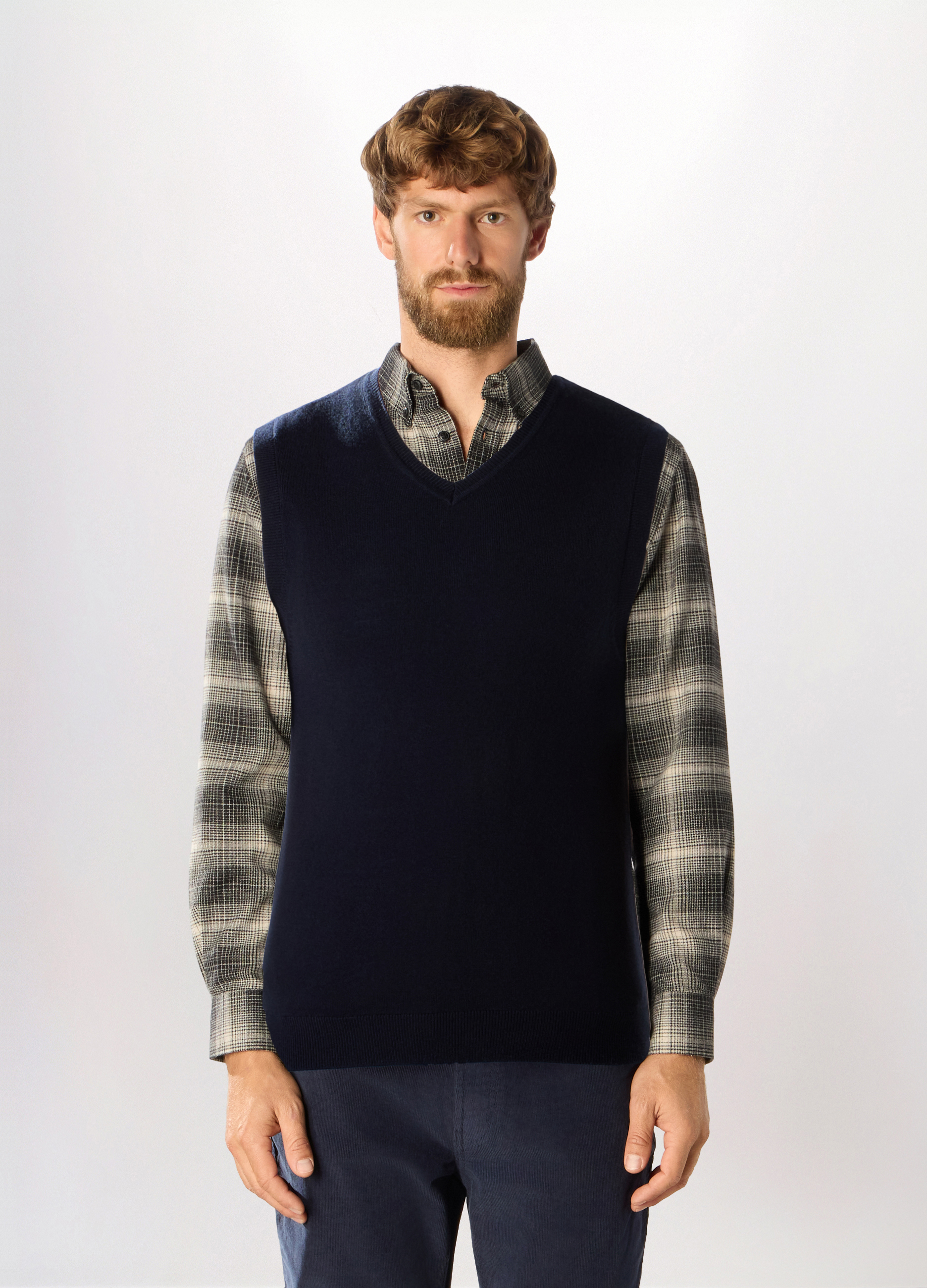 UPIM HB , Gilet In Maglia Rasata Uomo, Blu scuro, Taglia: XXL