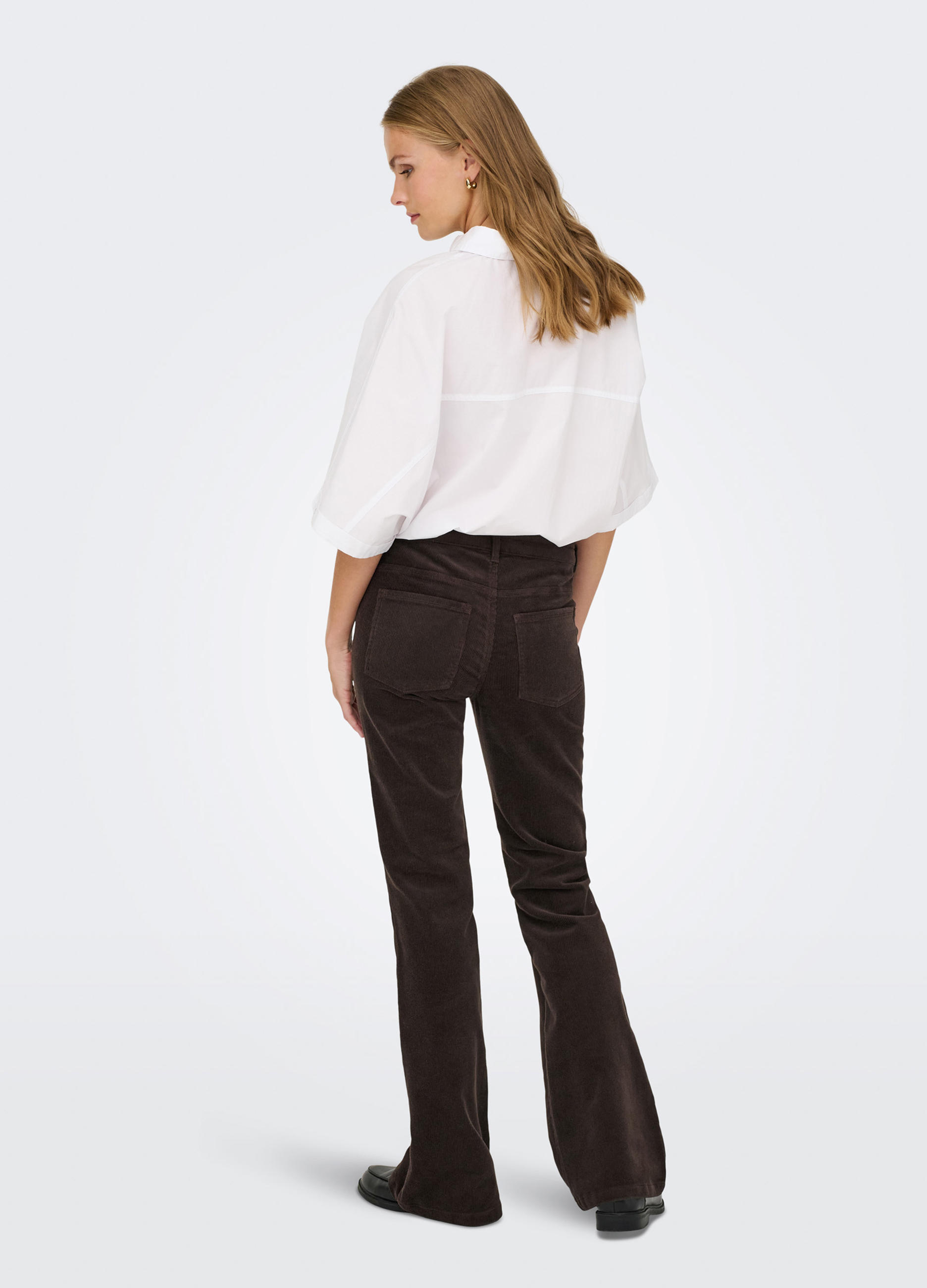 Upim, Pantaloni In Costina Di Velluto Donna, Unisex, Marrone Cioccolato, Taglia: Xs-image