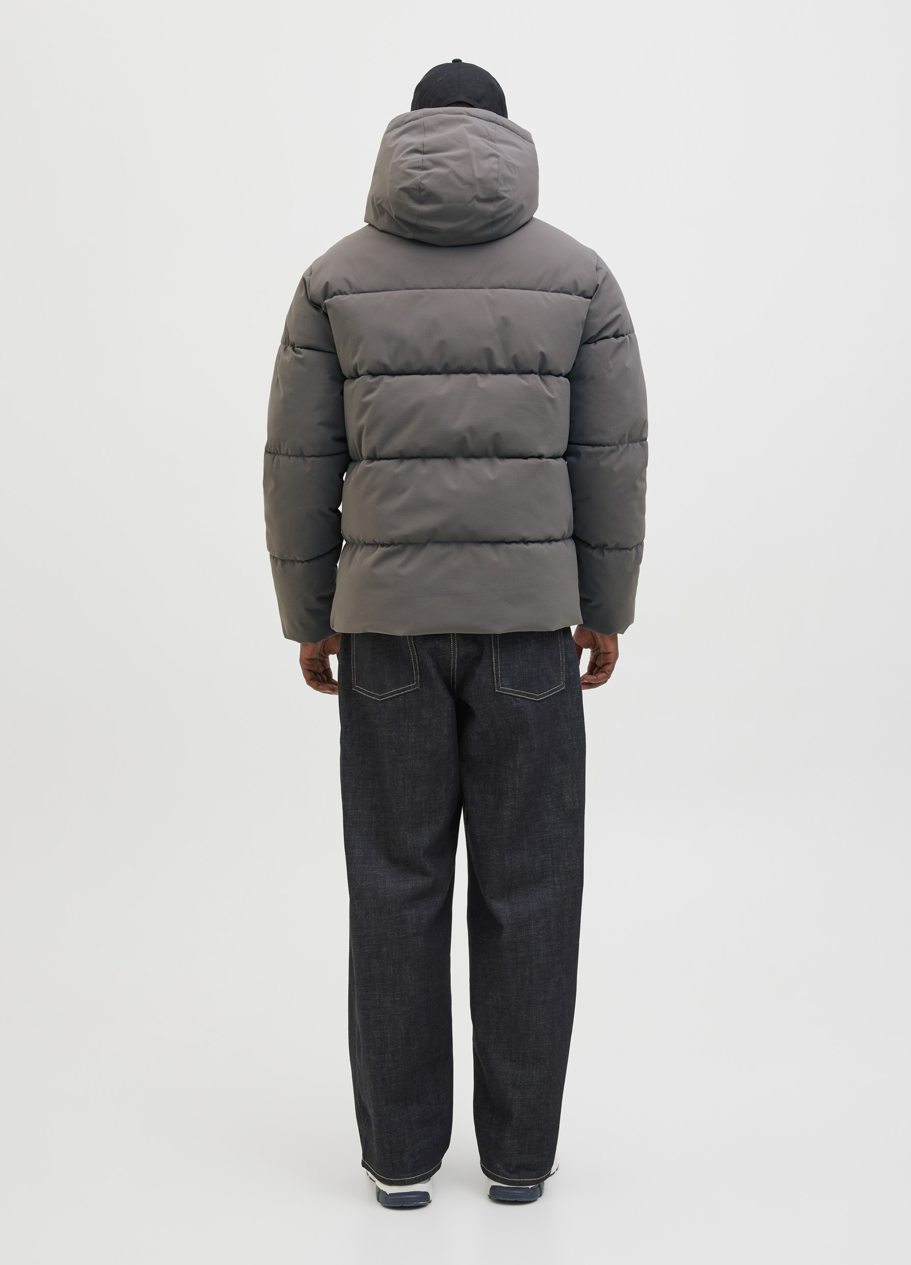 Upim, Giubbino Imbottito Con Zip E Cappuccio Uomo, Unisex, Grigio Tortora, Taglia: L-image