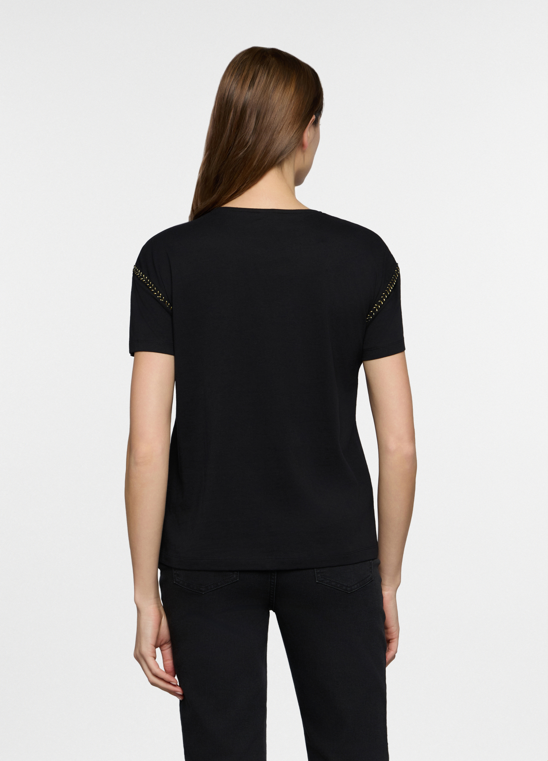 Upim, T-Shirt Girocollo Donna, Nero, Taglia: M