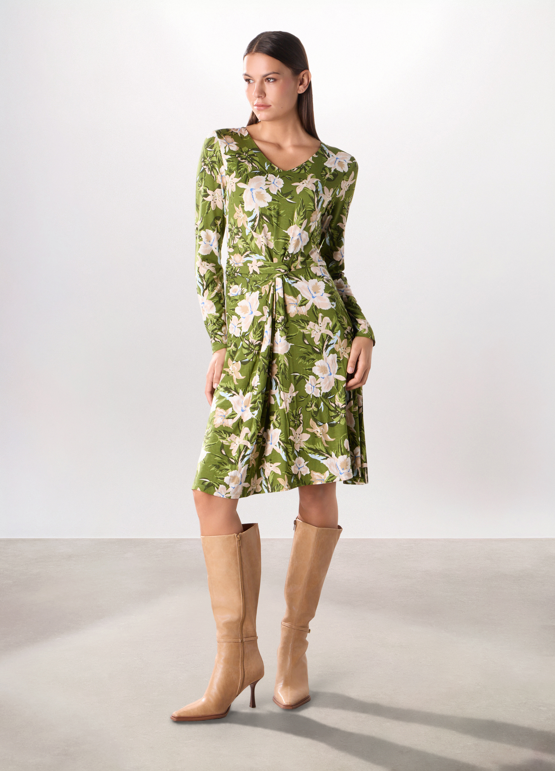 Image of Upim, Abito Corto In Viscosa Stretch Donna, Verde chiaro, Taglia: XL