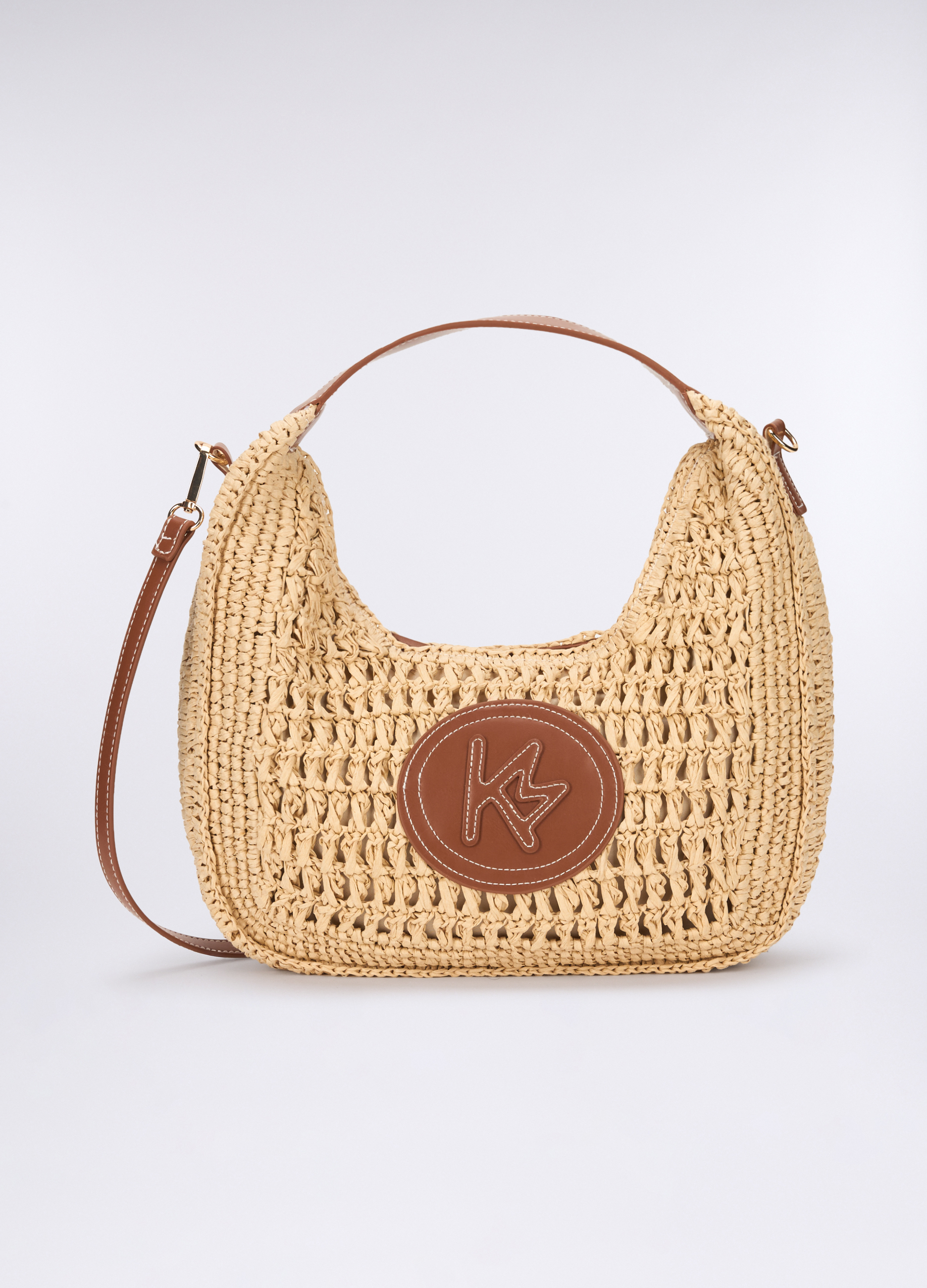 Upim, Borsa In Paglia Crochet Donna, Beige chiaro, Taglia: ONE SIZE