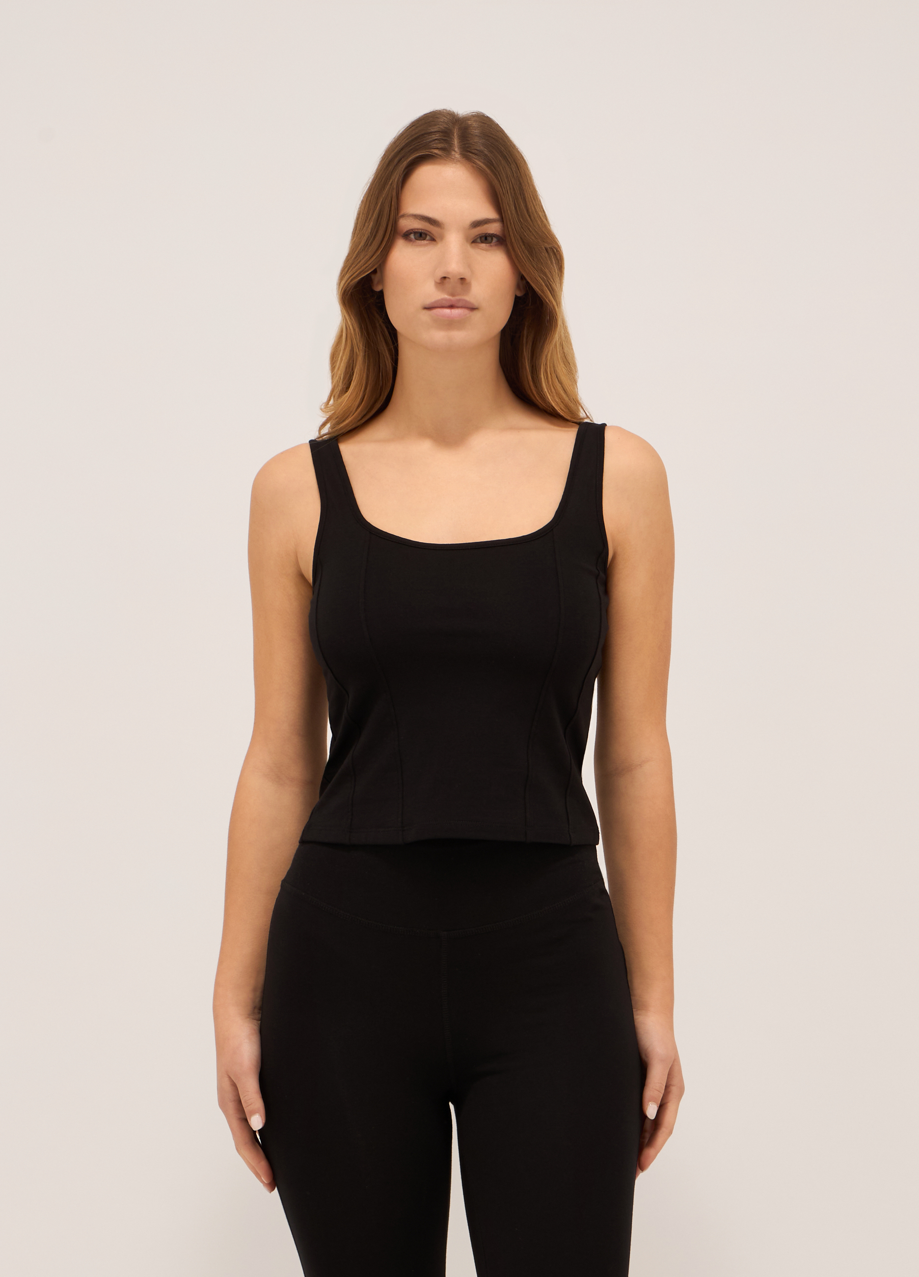 Image of Upim, Corsetto In Cotone Stretch Donna, Nero, Taglia: S