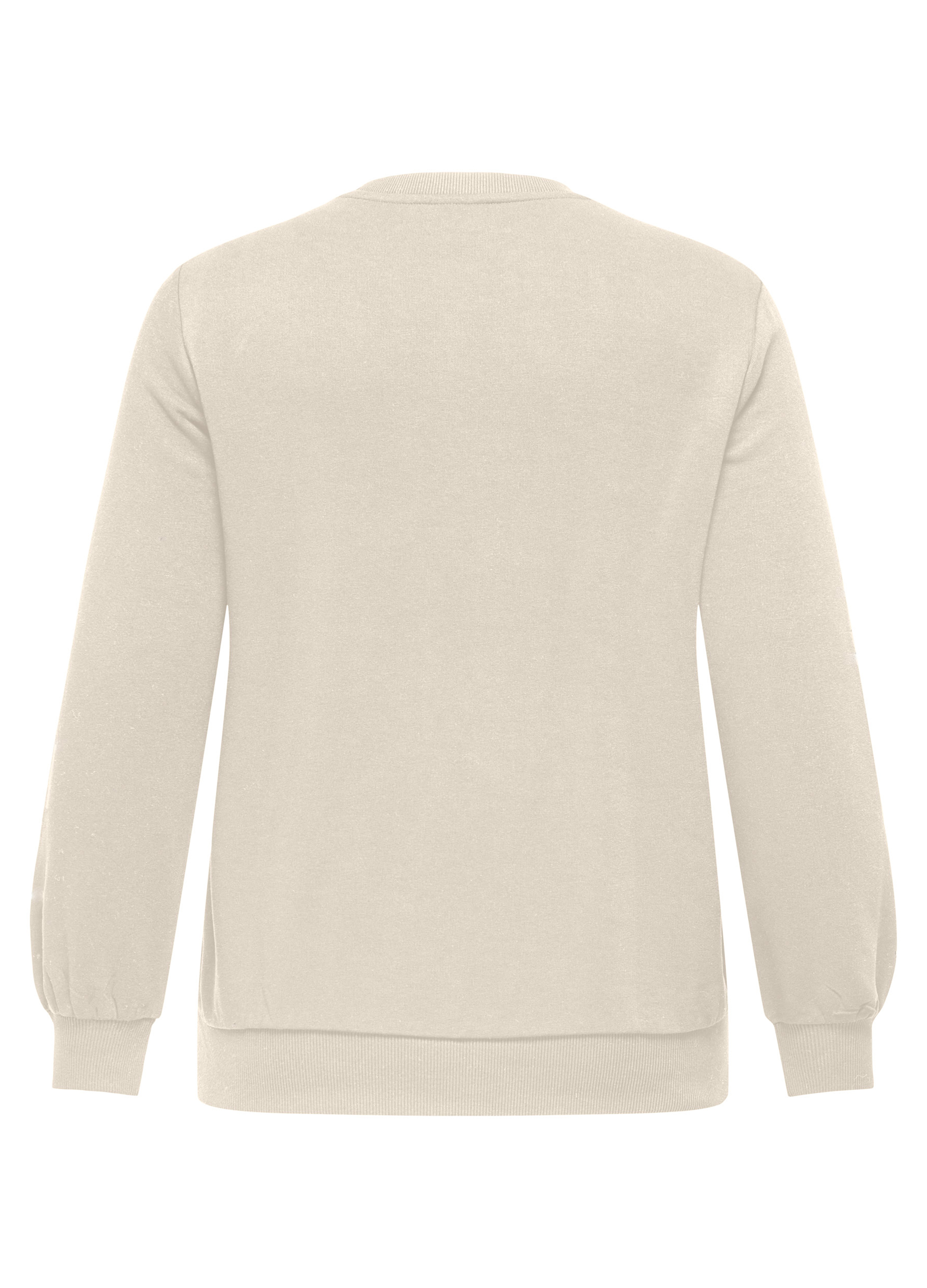 Upim, Felpa A Maniche Lunghe Regular Fit, Unisex, Bianco, Taglia: S-image