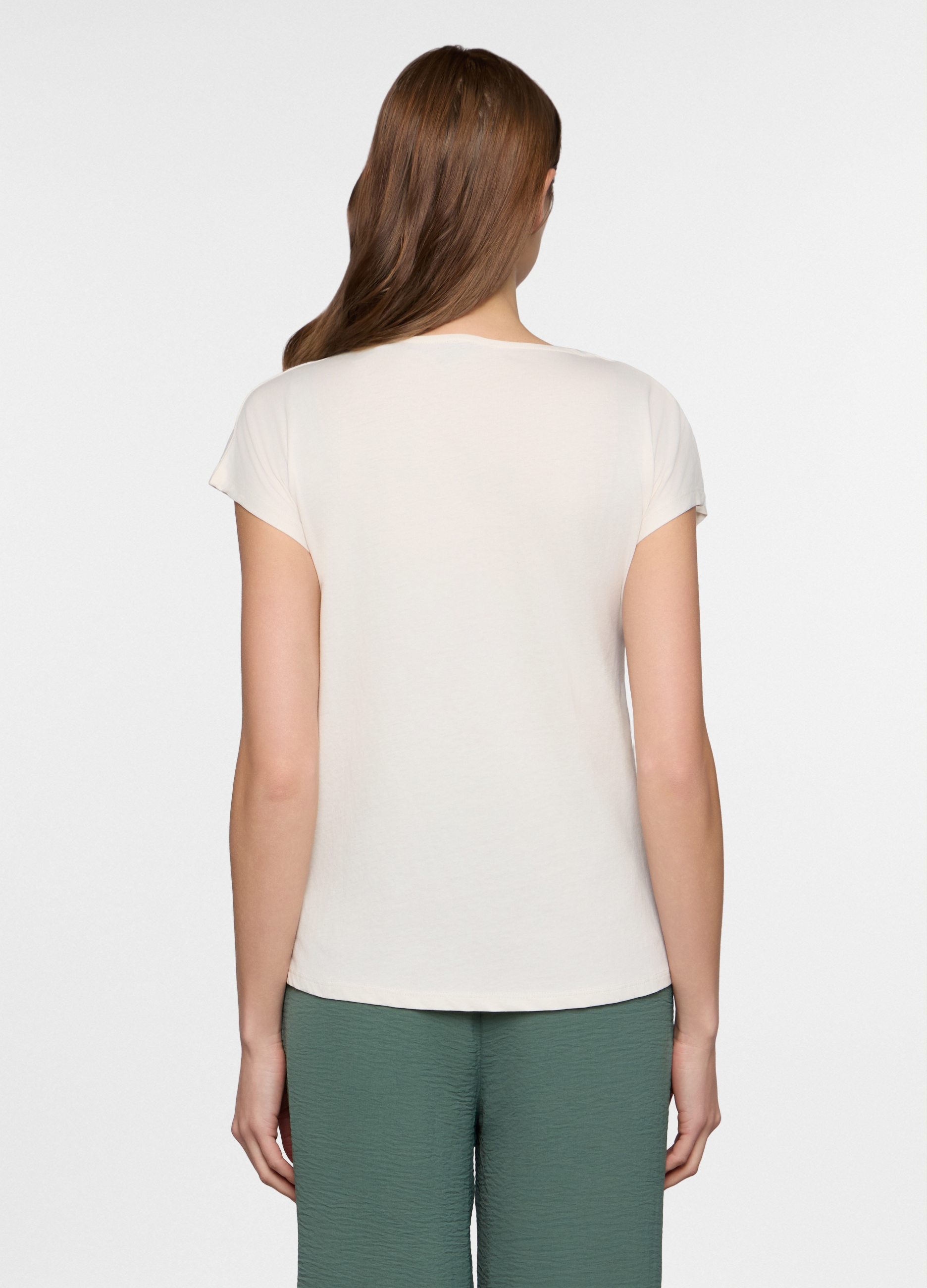 Upim, T-Shirt Girocollo Donna, Bianco, Taglia: M