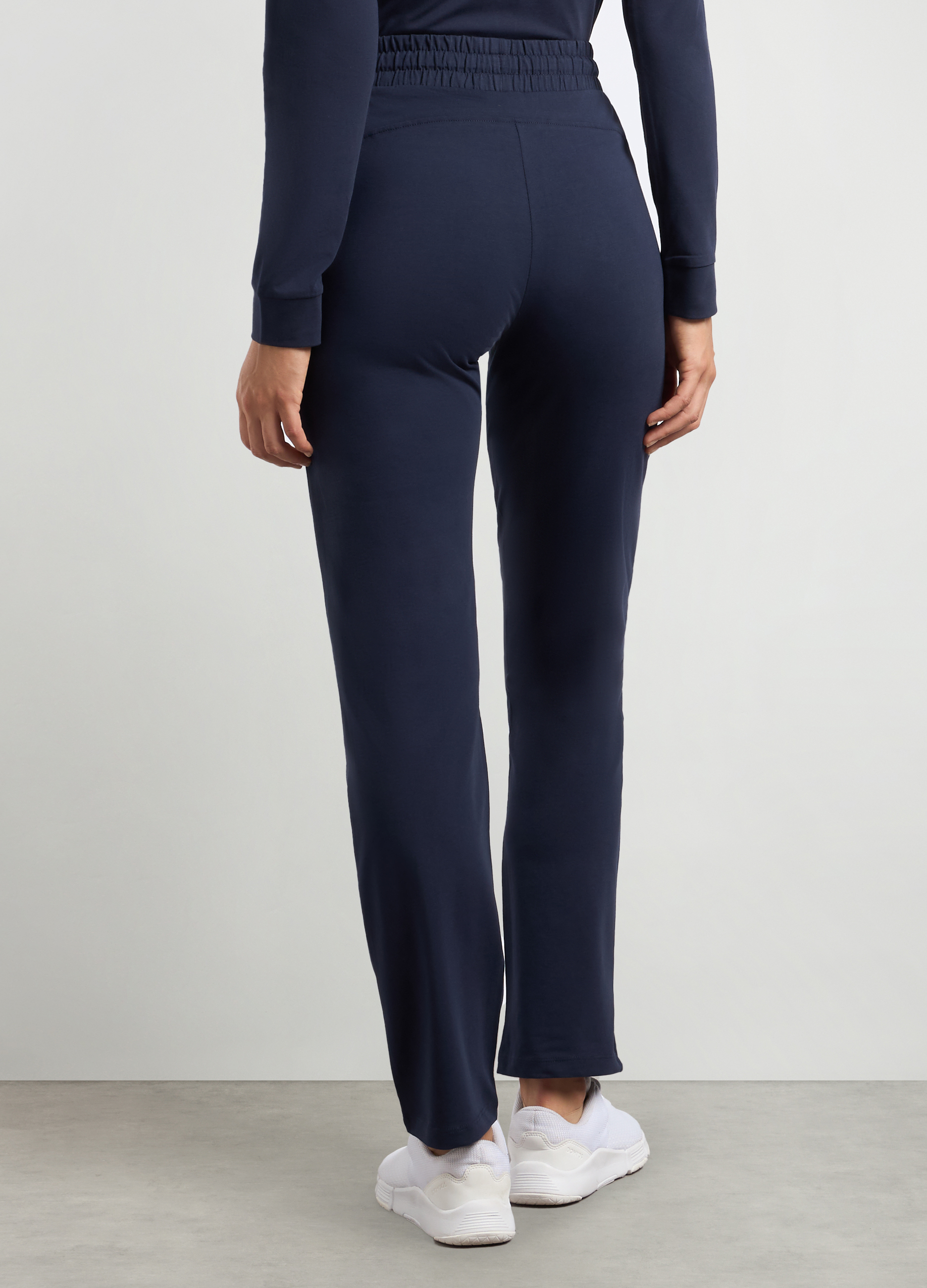 Upim, Jogger In Jersey Di Cotone Stretch Donna, Blu Navy, Taglia: M-image