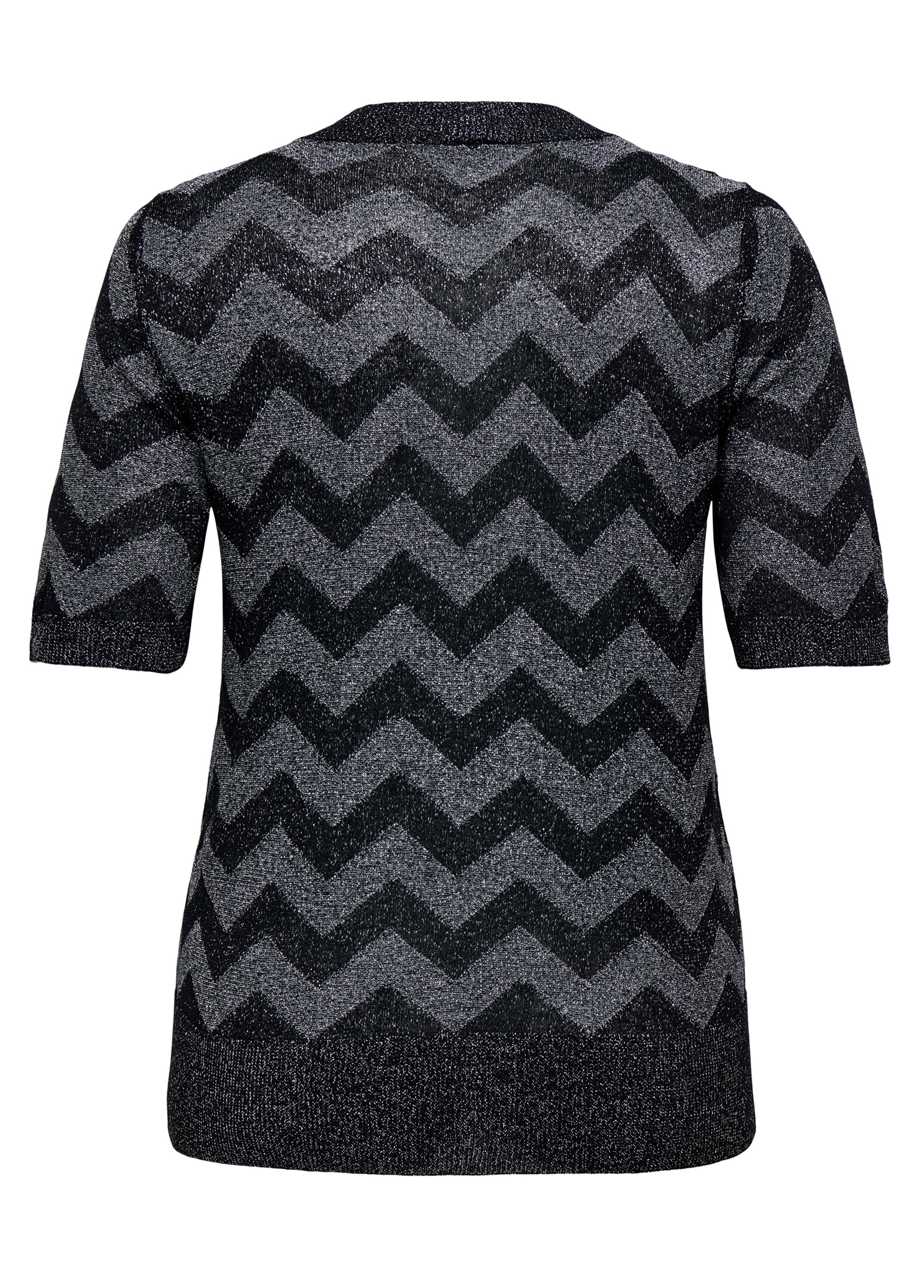 Upim, T-Shirt In Maglia A Maniche Corte, Unisex, Nero/Grigio, Taglia: M-image