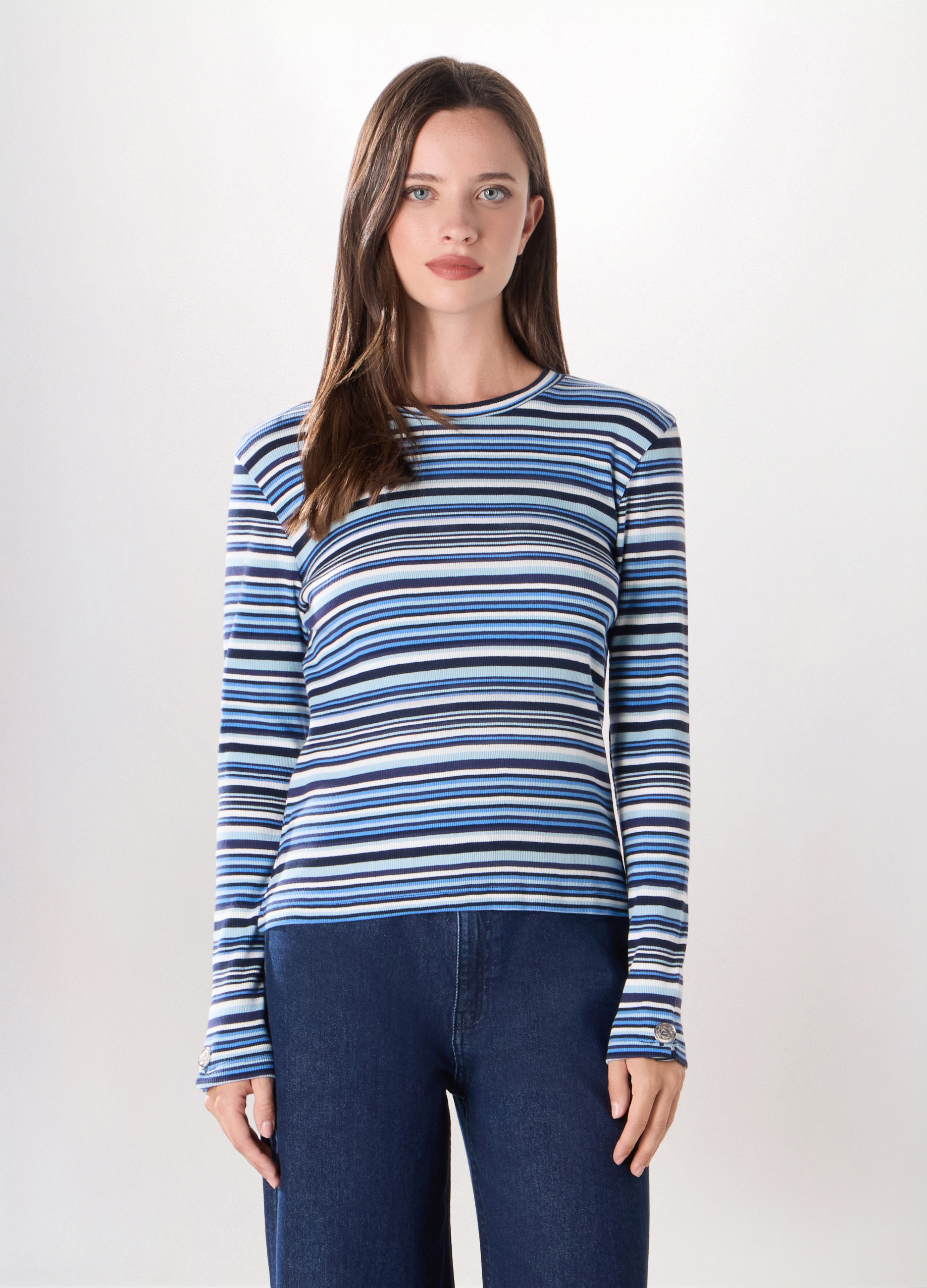 Upim , Pullover Tricot In Puro Cotone Donna, Blu Bluette, Taglia: XL