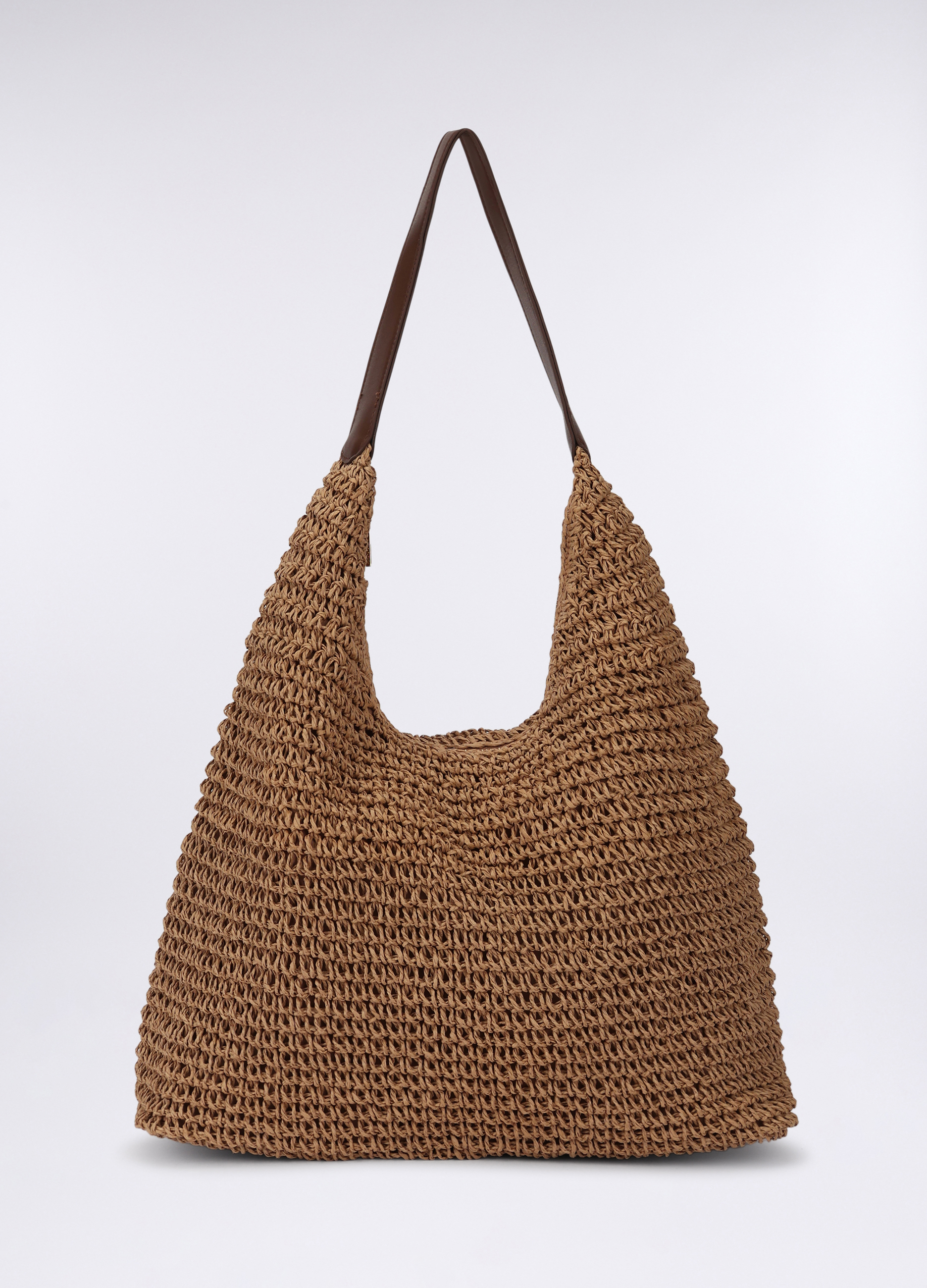 Upim, Borsa Crochet Donna, Marrone chiaro, Taglia: ONE SIZE