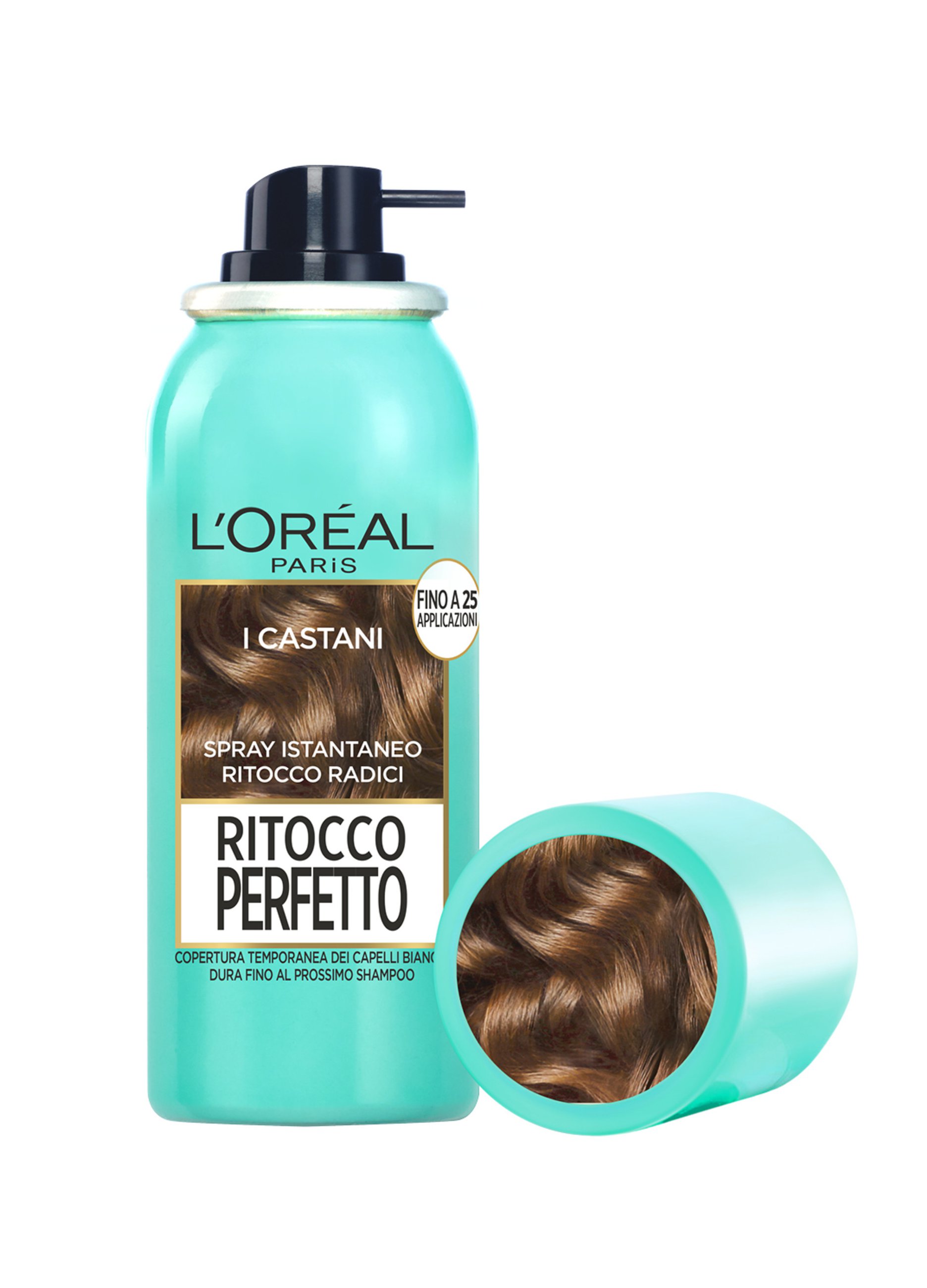 Loreal L'OREAL, L'oréal Paris Ritocco Perfetto, Spray Istantaneo Correttore Per Radici E Capelli Bianchi, Colore: Castano, 75 Ml., Donna, I Castani, T