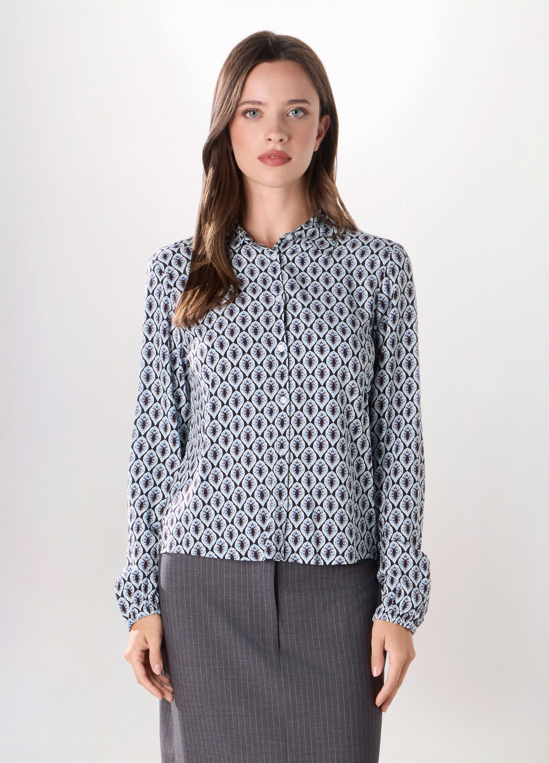 Upim , Camicia In Pura Viscosa Donna, Grigio chiaro, Taglia: S