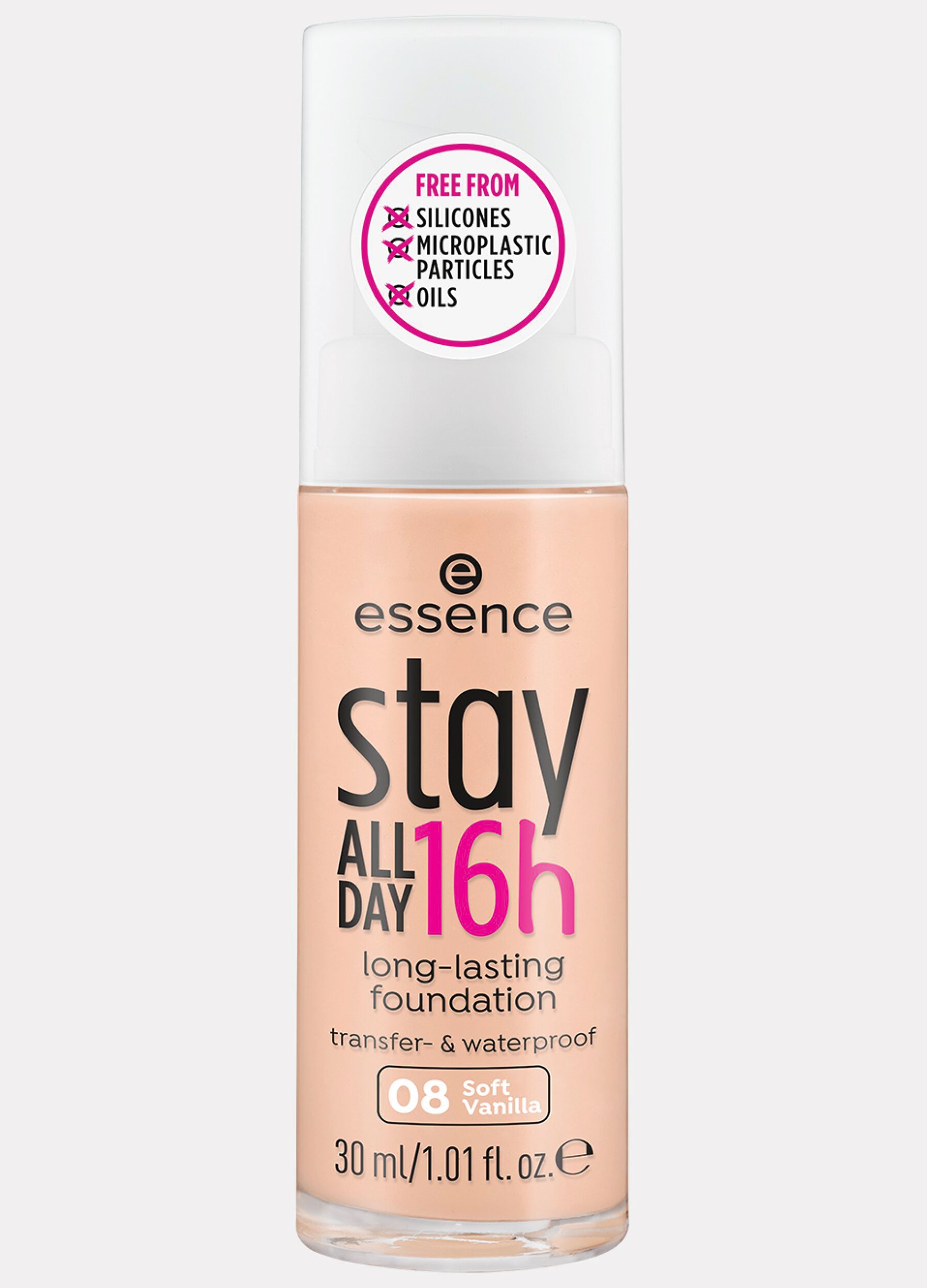 Image of ESSENCE, Essence Stay All Day 16h Long-lasting Fondotinta Viso 08, Donna, 08 Soft Vanilla, Taglia: FASUL