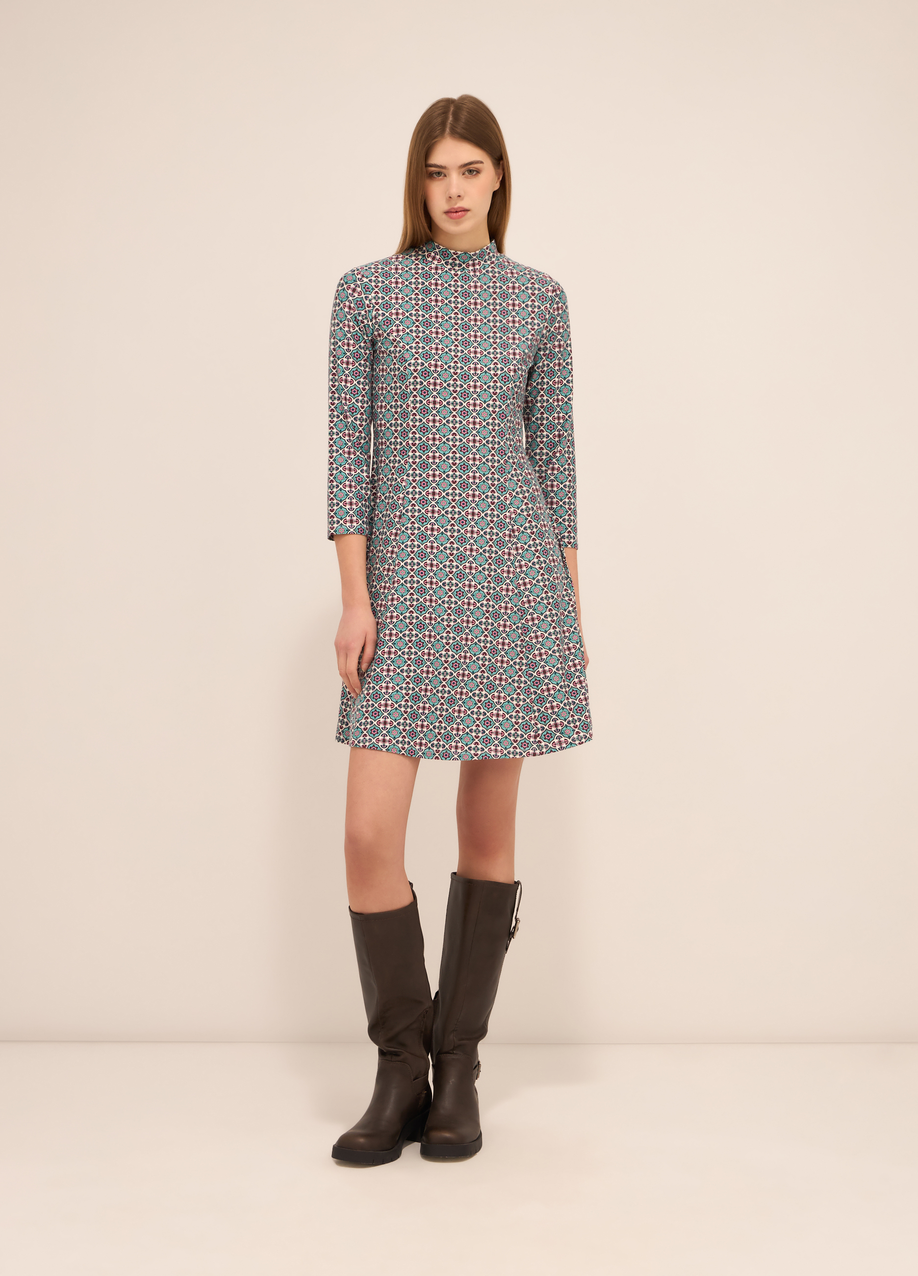 Image of UPIM HB, Abito Corto In Jersey Stretch Donna, Verde smeraldo, Taglia: S