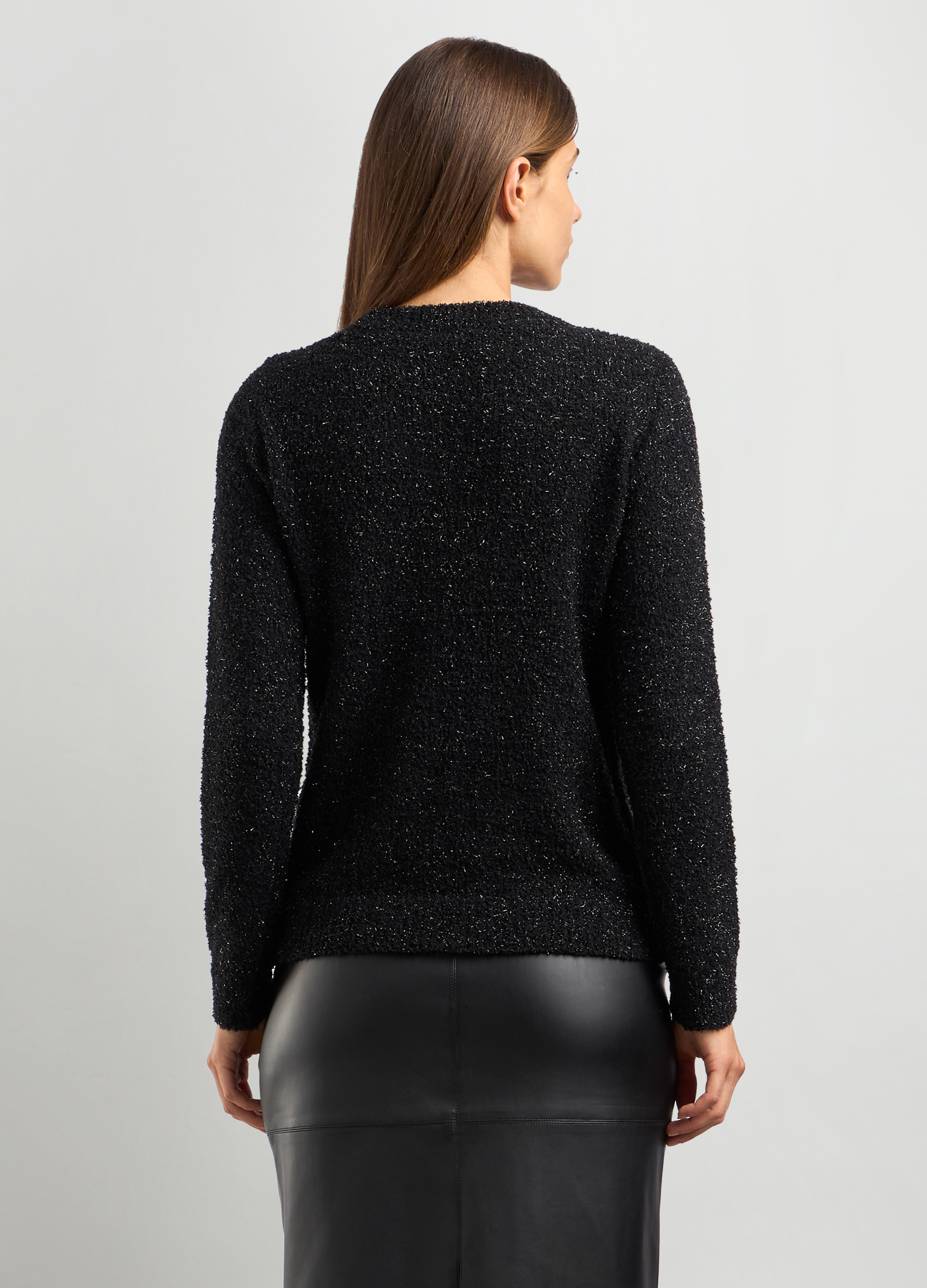 Upim, Pullover Bouclé Donna, Nero, Taglia: M