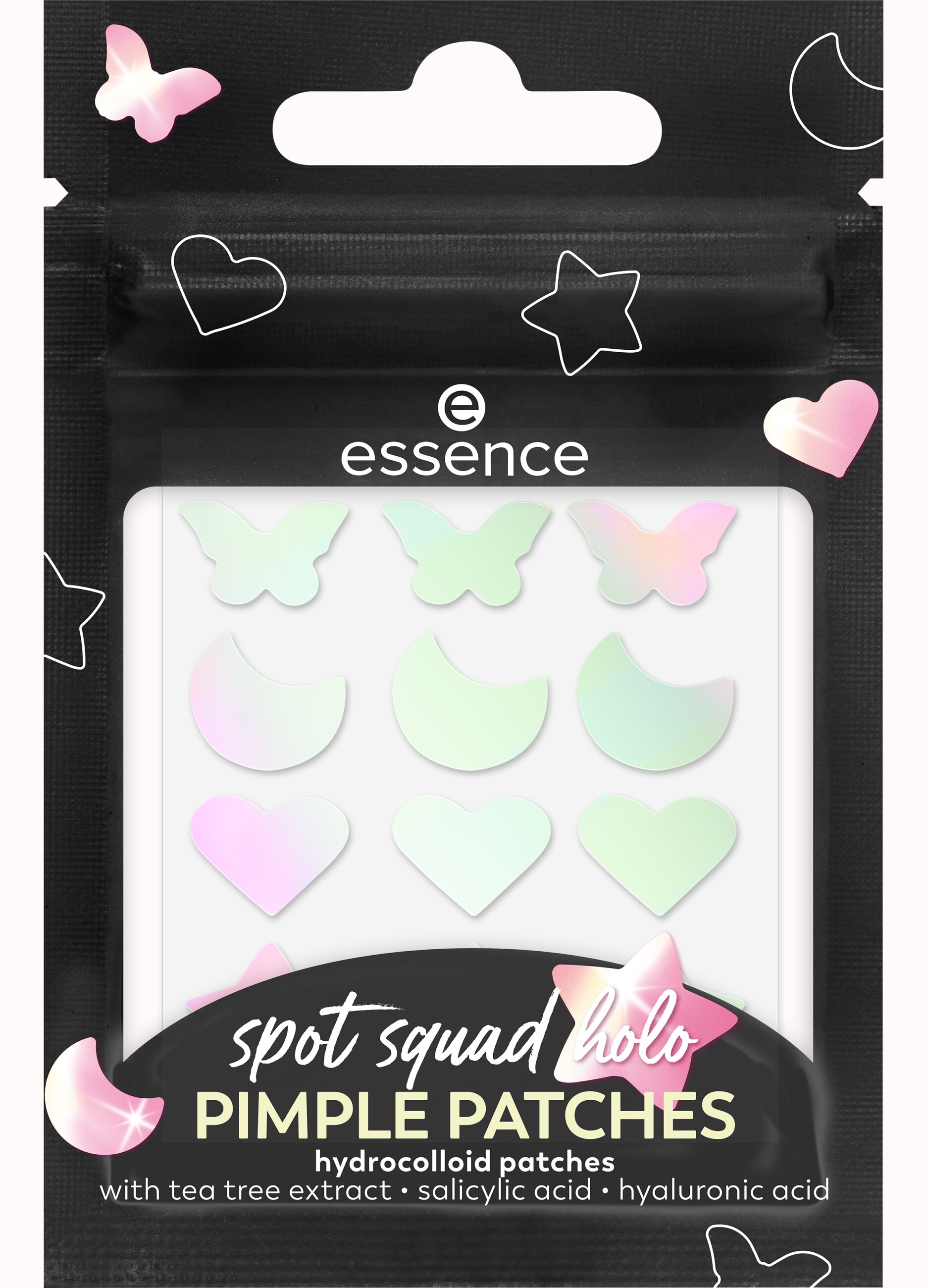 ESSENCE, Essence Spot Squad Holo Pimple Patches Cerotti Imperfezioni Viso 10, Donna, Multicolor, Taglia: FASUL