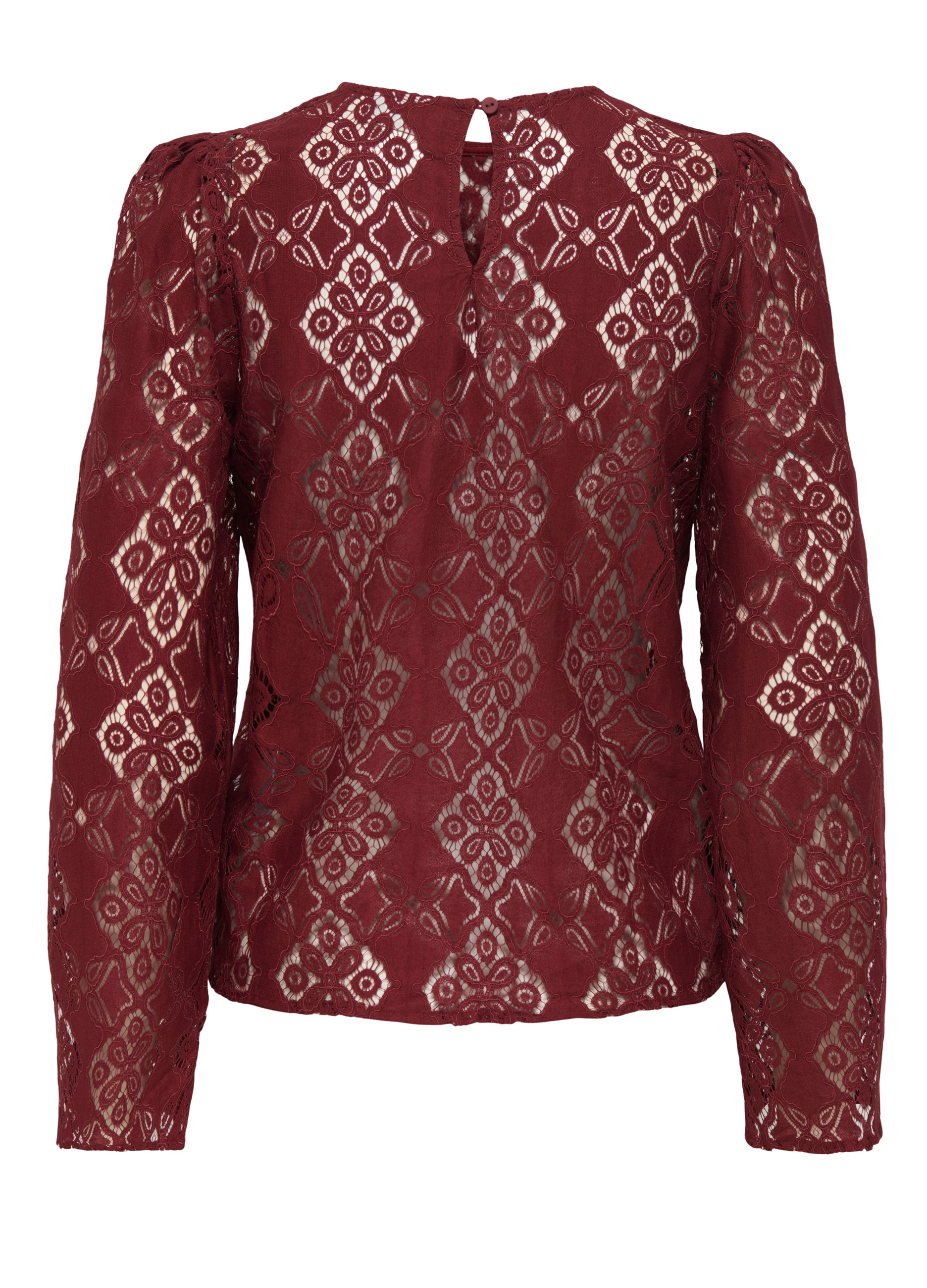 Upim, Maglia In Pizzo Lavorata Donna, Unisex, Rosso Mattone, Taglia: M-image