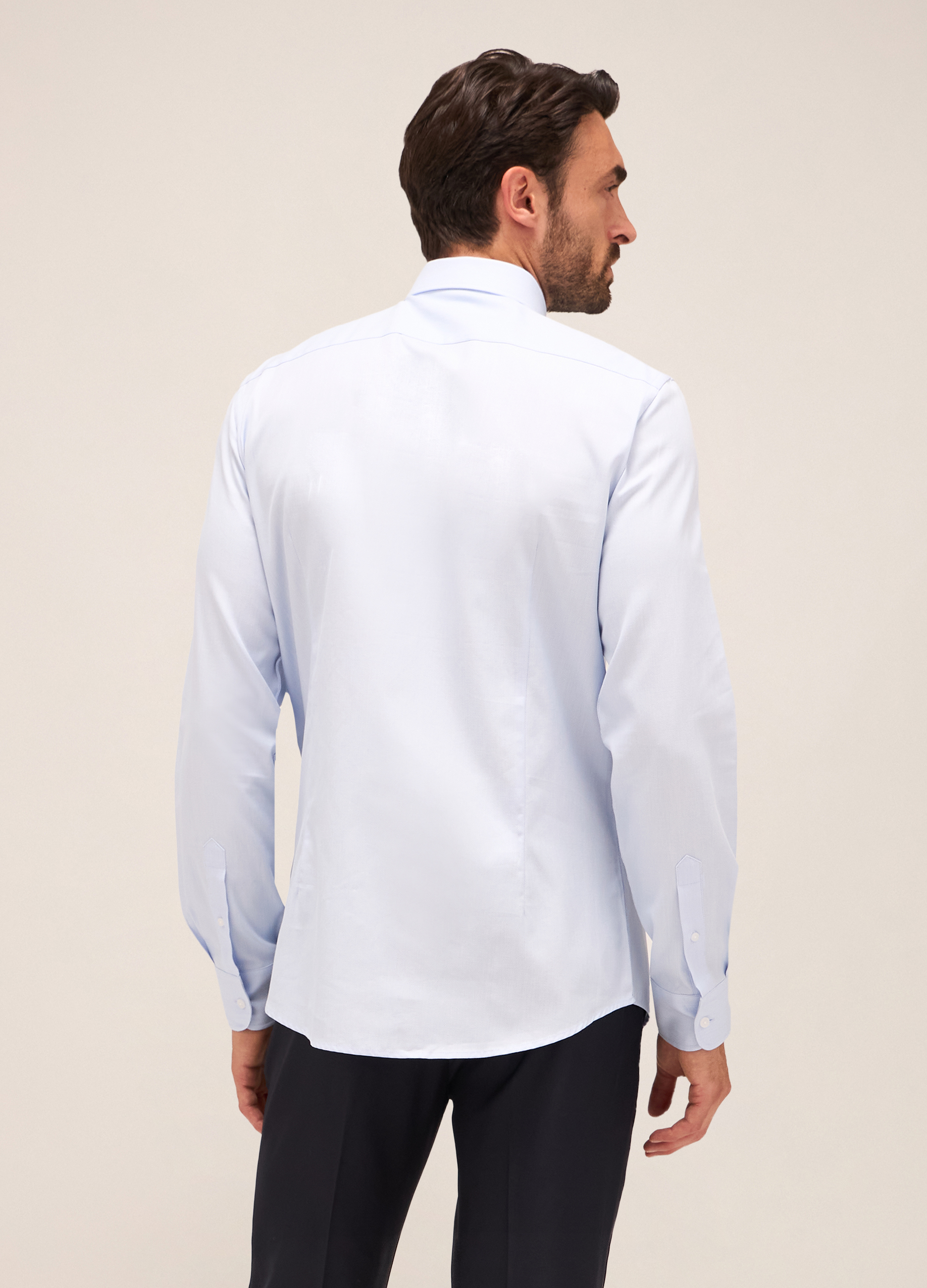 Upim, Camicia Slim Fit Colletto Francese In Cotone Uomo, Azzurro, Taglia: 43