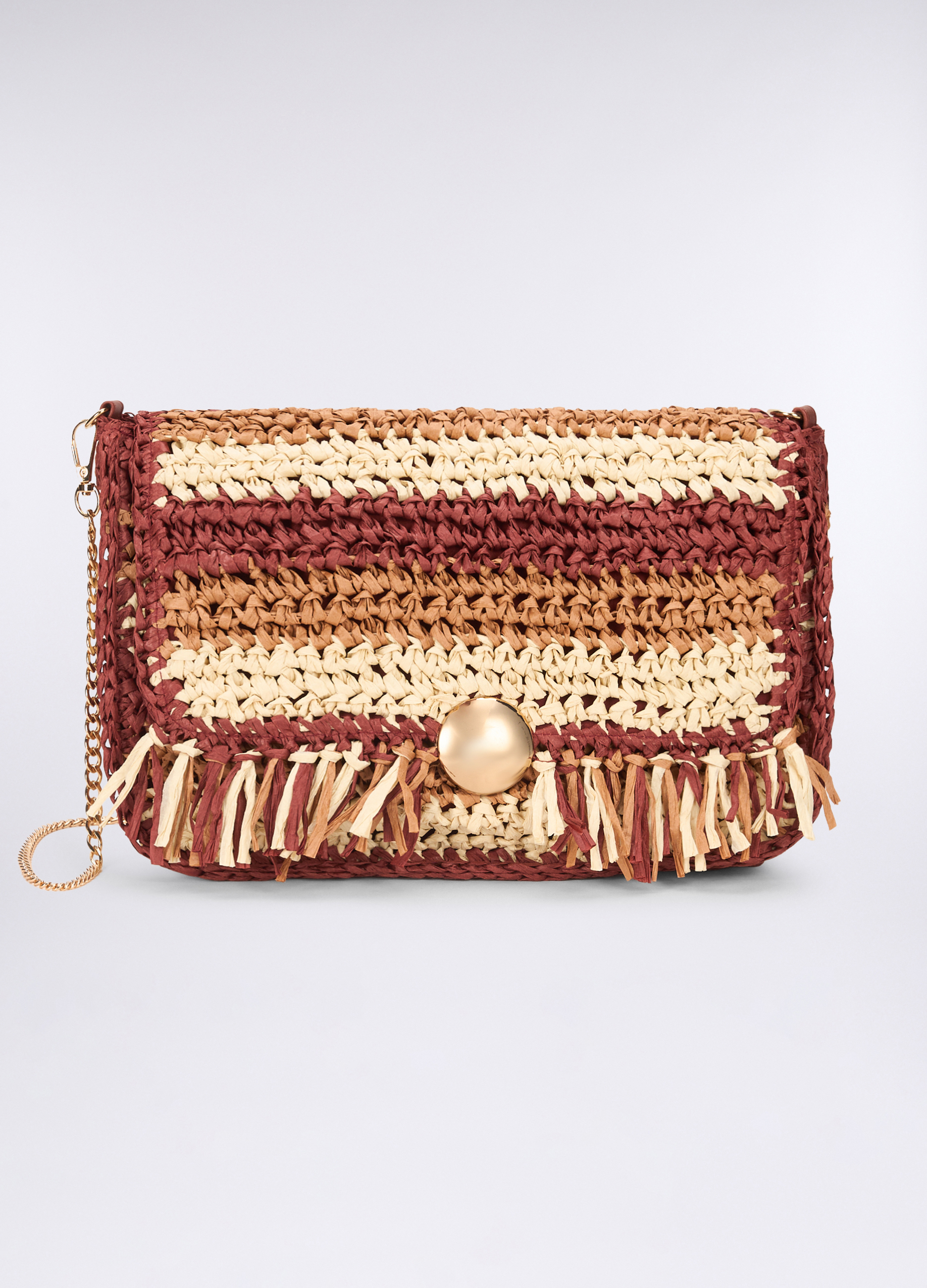Upim, Pochette Crochet In Paglia Donna, Unisex, Beige chiaro, Taglia: ONE SIZE