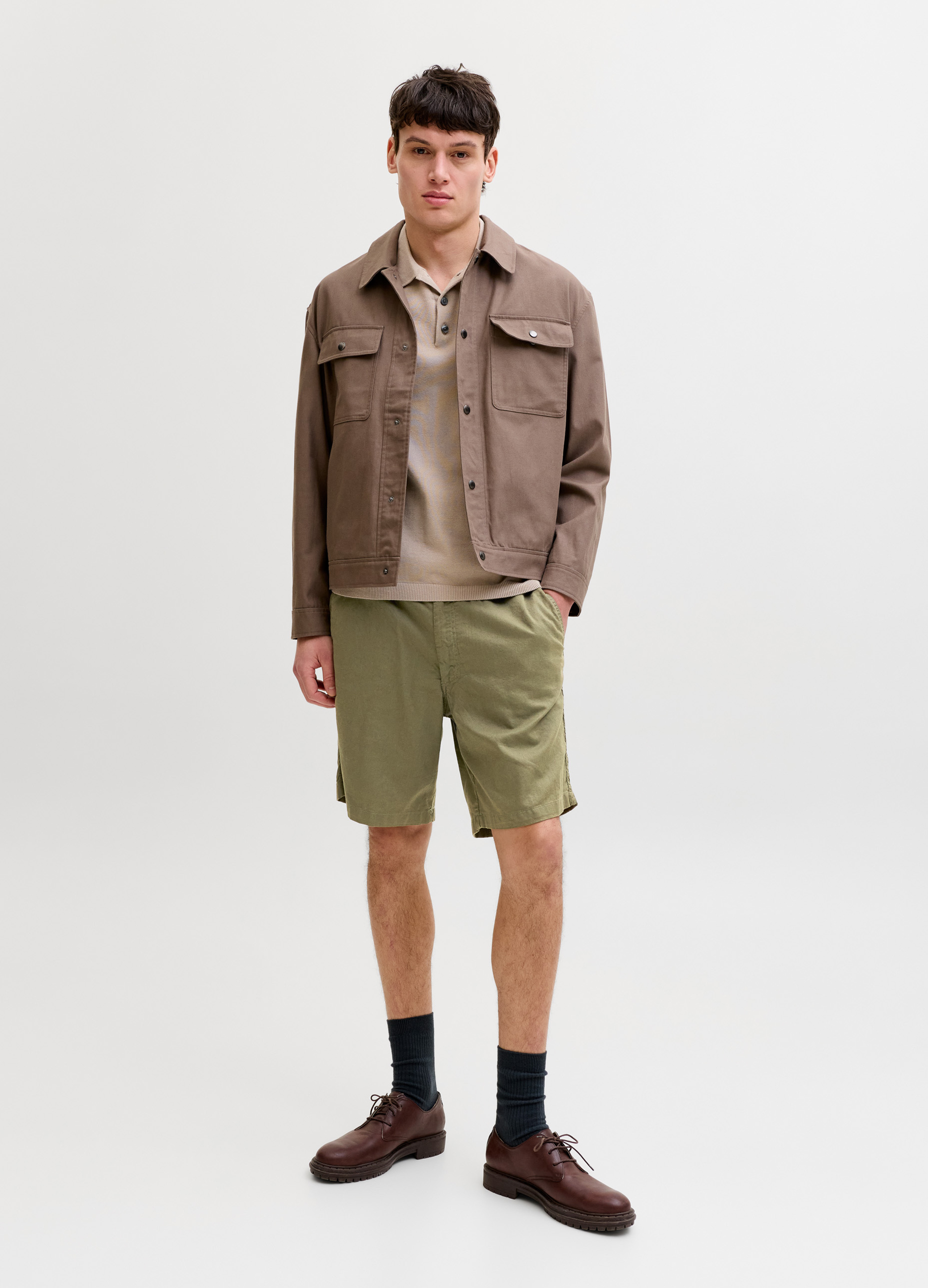 Upim, Bermuda In Tela Uomo, Unisex, Verde militare, Taglia: S