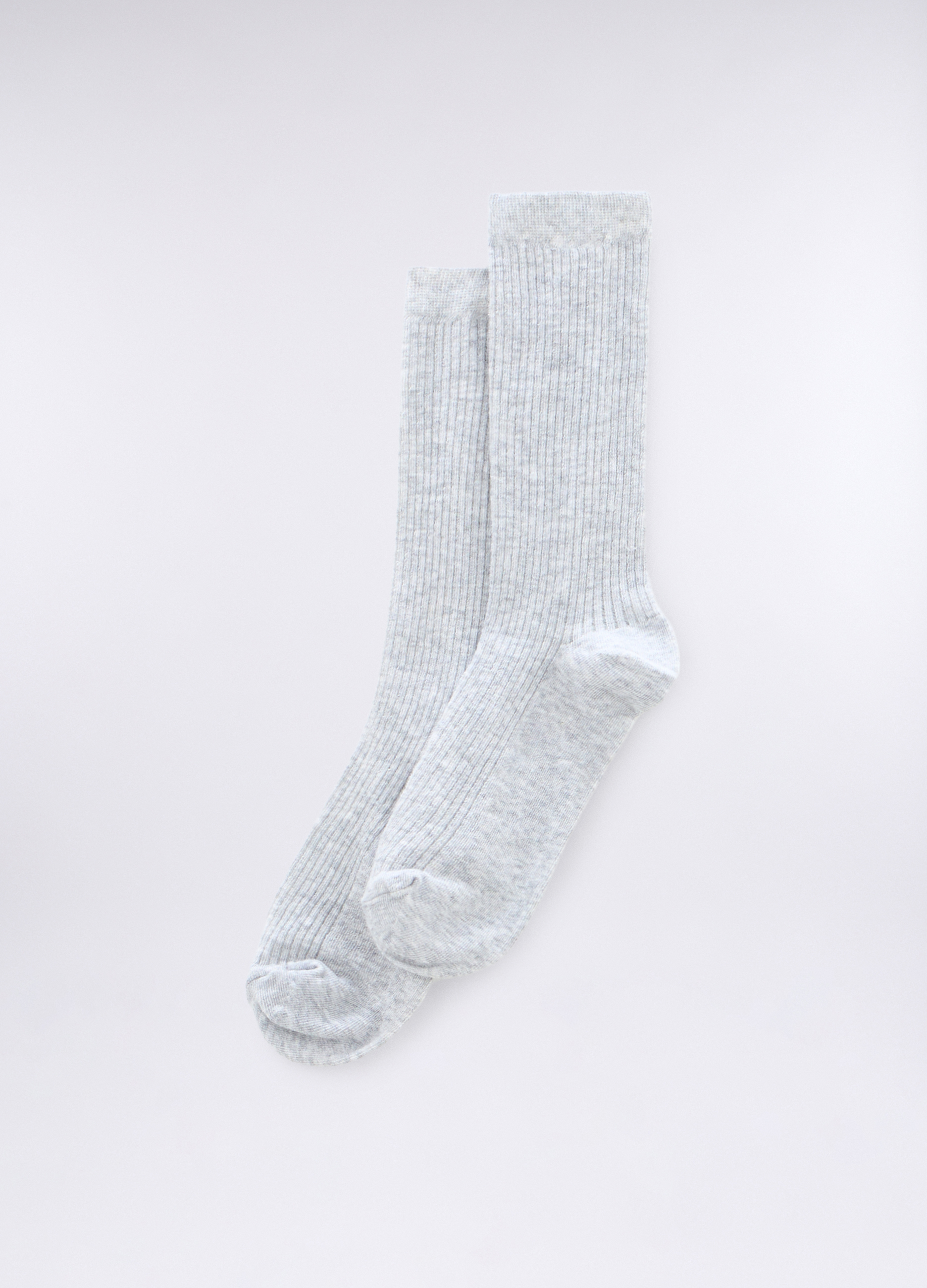 Upim, Calze Mélange Stretch Donna, Grigio chiaro melange, Taglia: 35-37