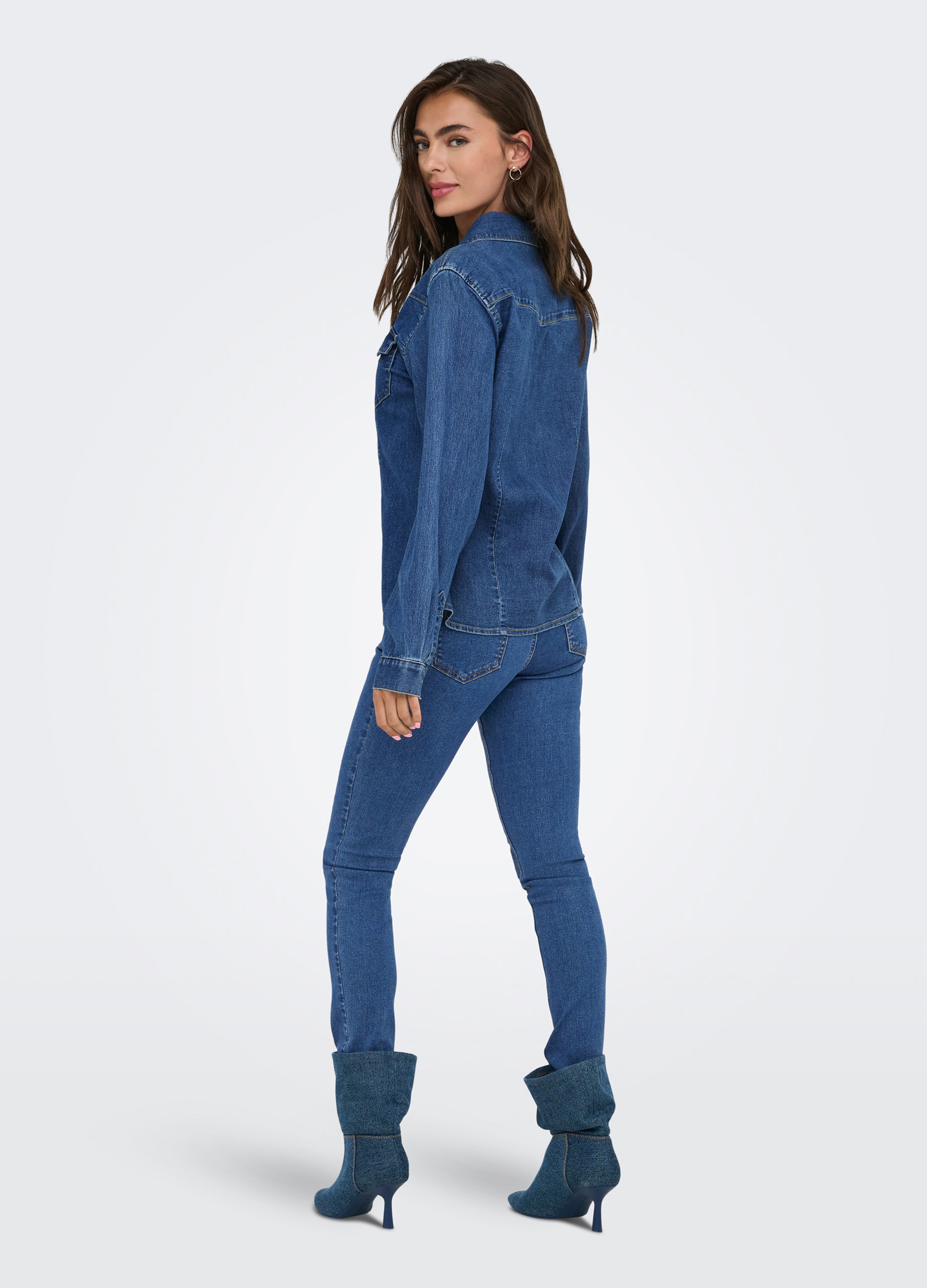 Upim, Camicia In Denim Donna, Unisex, Bianco, Taglia: Xs-image