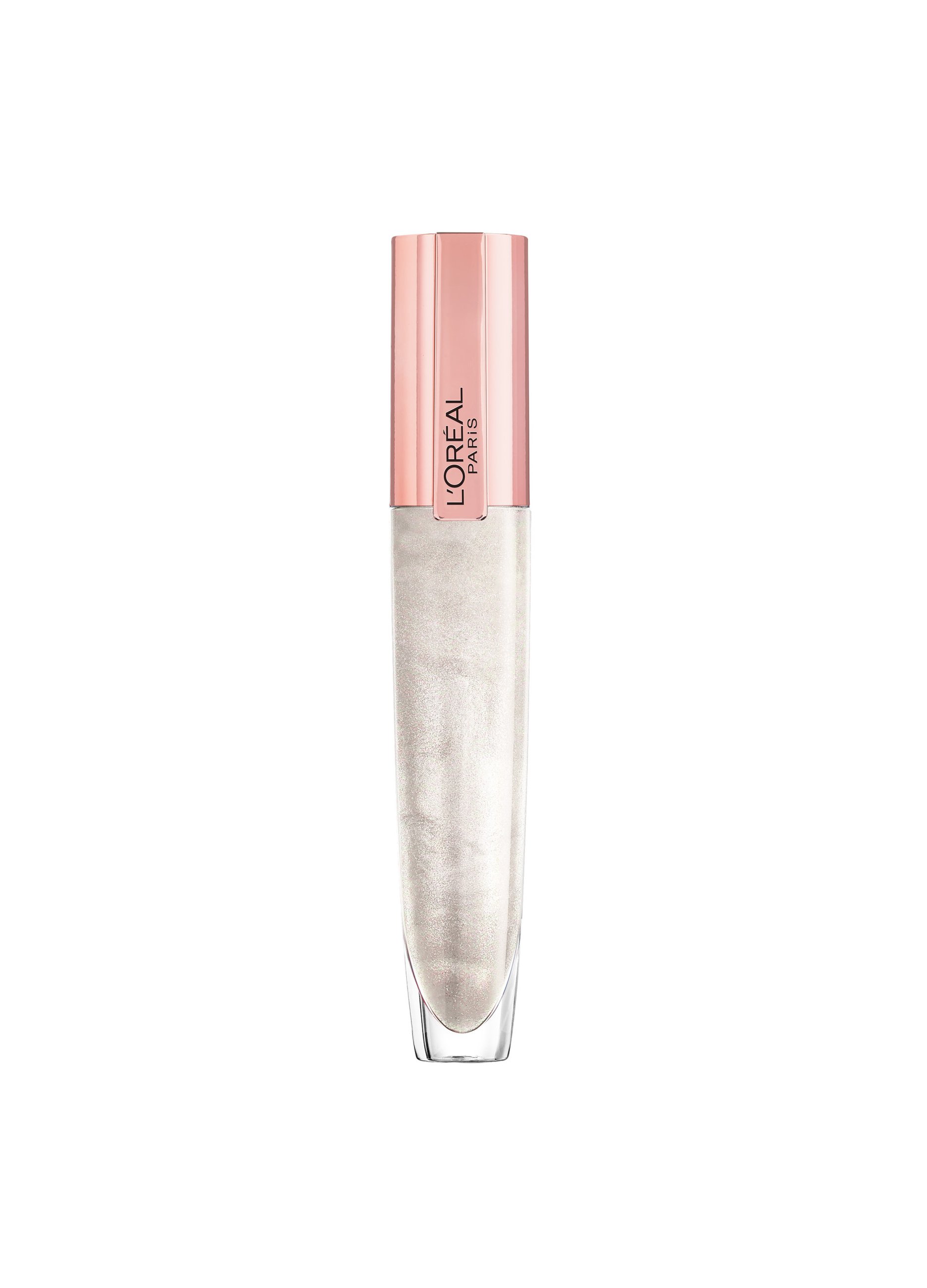 Loreal L'OREAL, L’oreal Paris Gloss Volumizzante Brilliant Signature, Lucidalabbra A Lunga Durata, I Maximize, 6,4 Ml., Donna, Bianco avorio, Taglia: 