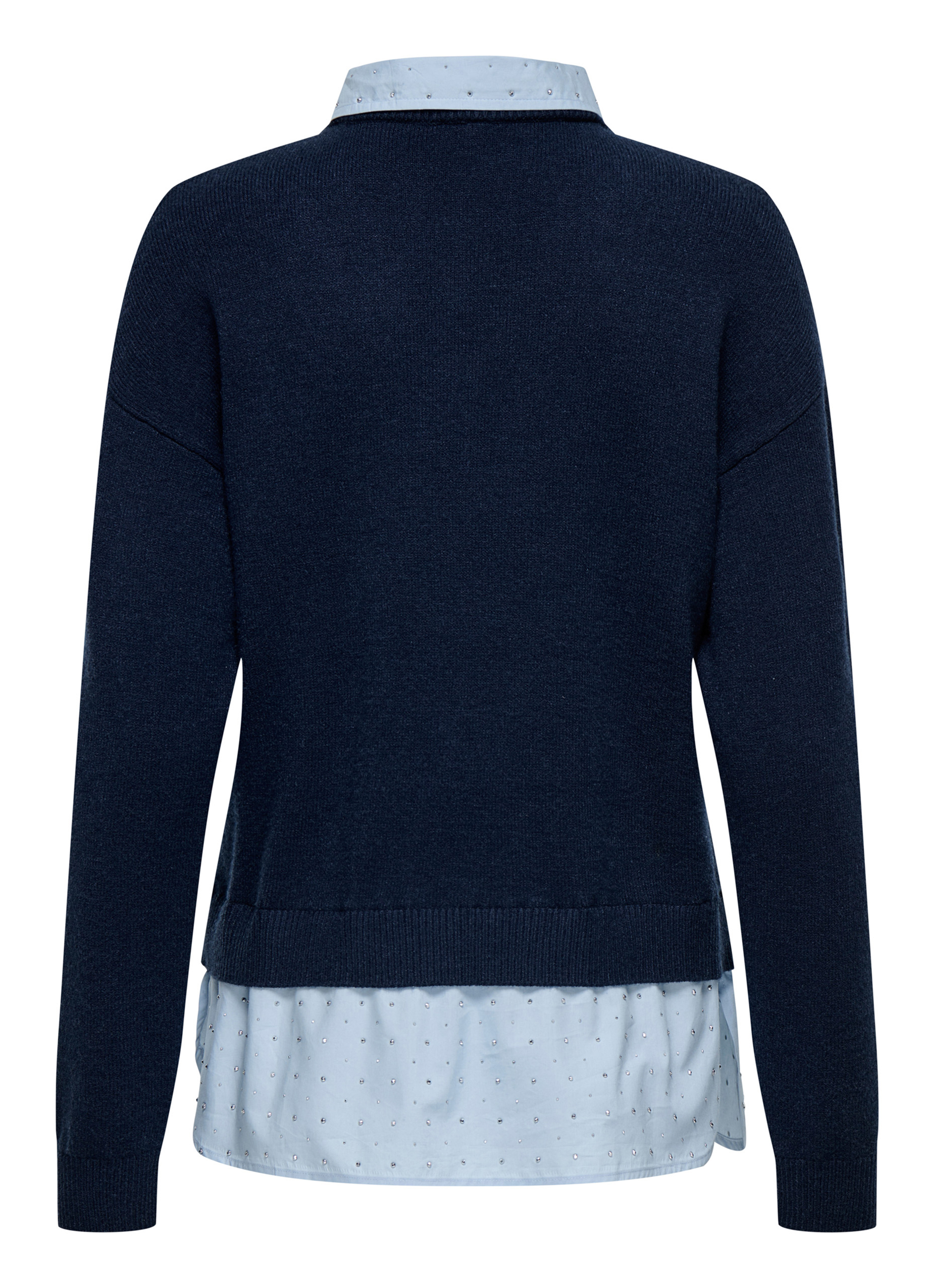 Upim, Tricot Con Scollo A V Donna, Unisex, Blu, Taglia: M-image