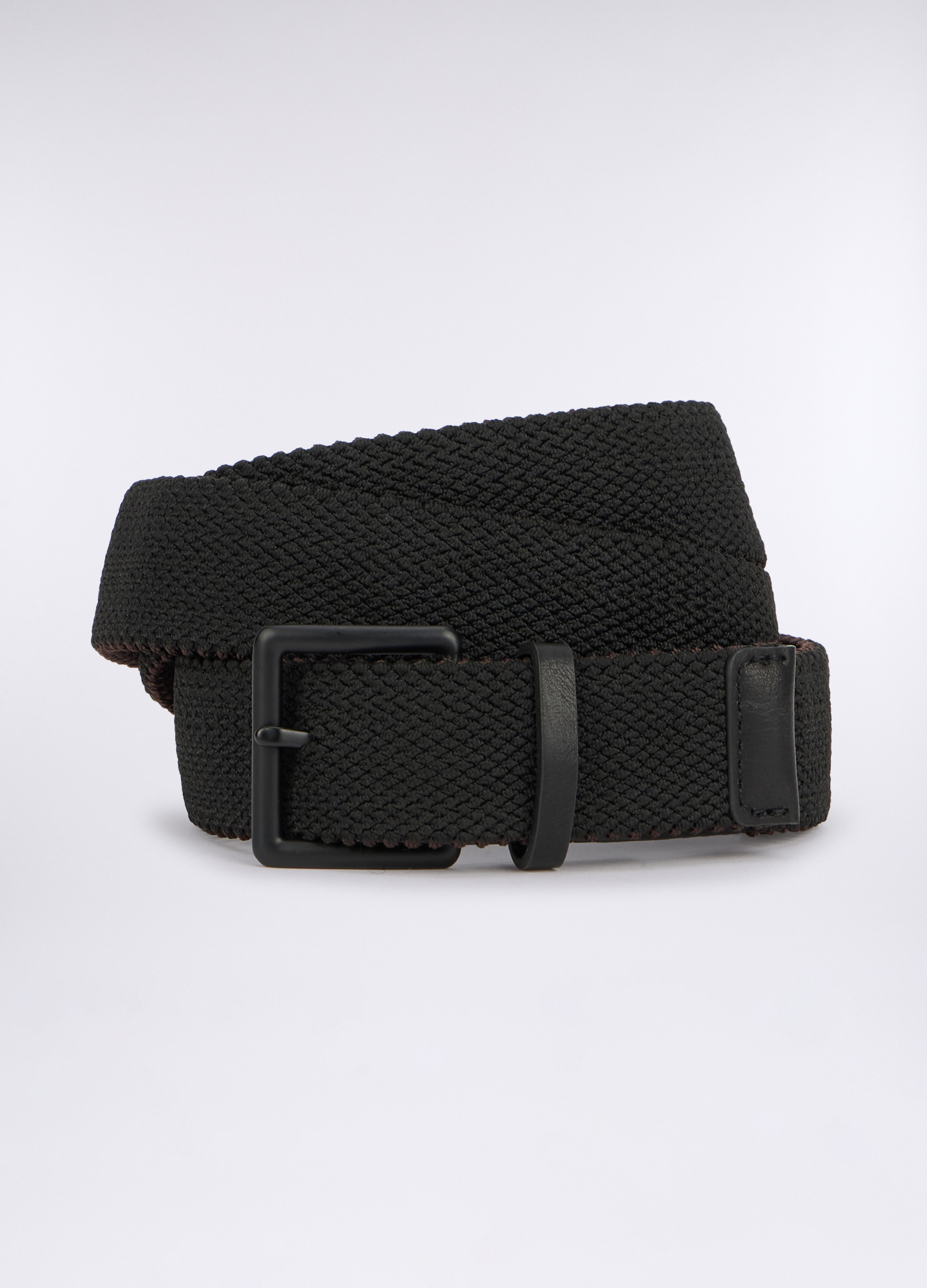 Upim Uomo Nero/Marrone Cintura Intrecciata Reversibile Taglia: 90-95 Cm