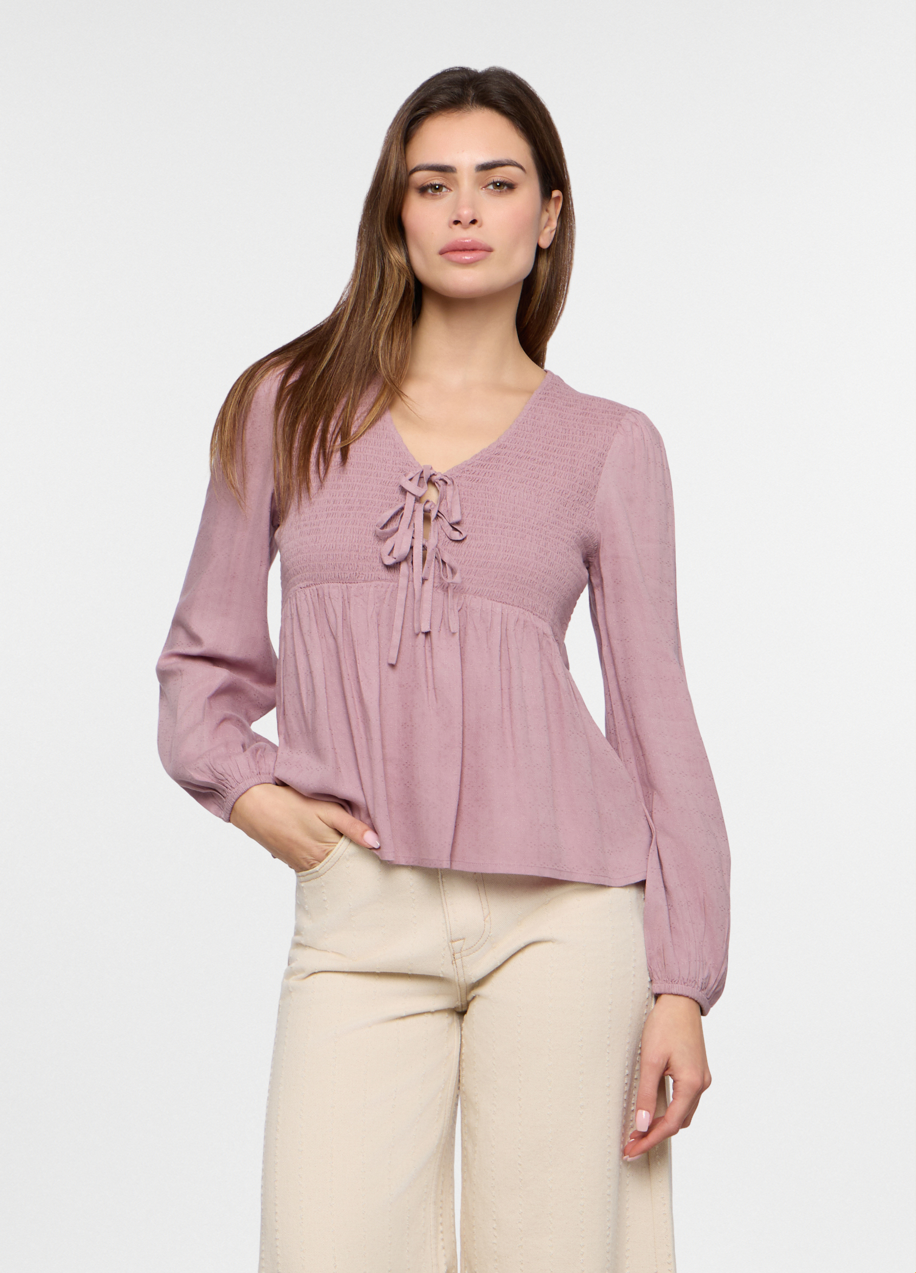 Upim, Blusa In Pura Viscosa Donna, Rosa pastello, Taglia: M