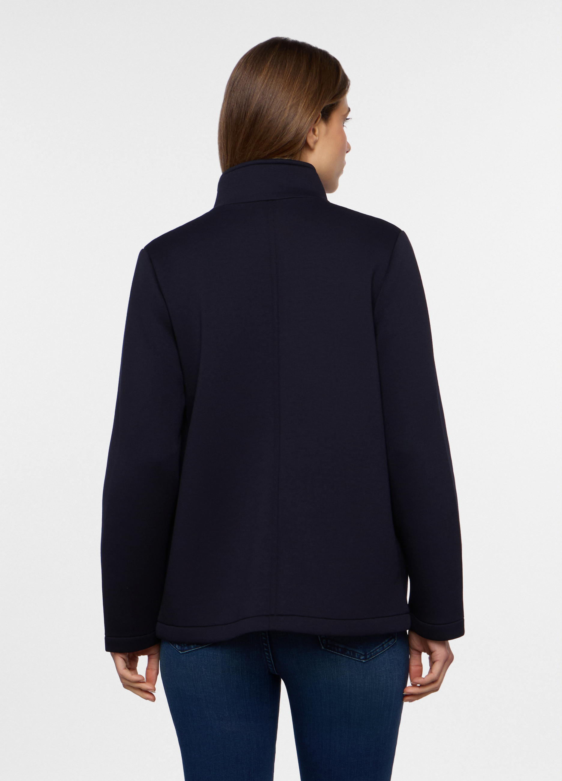 Upim, Cappotto In Neoprene Donna, Blu Navy, Taglia: Xs