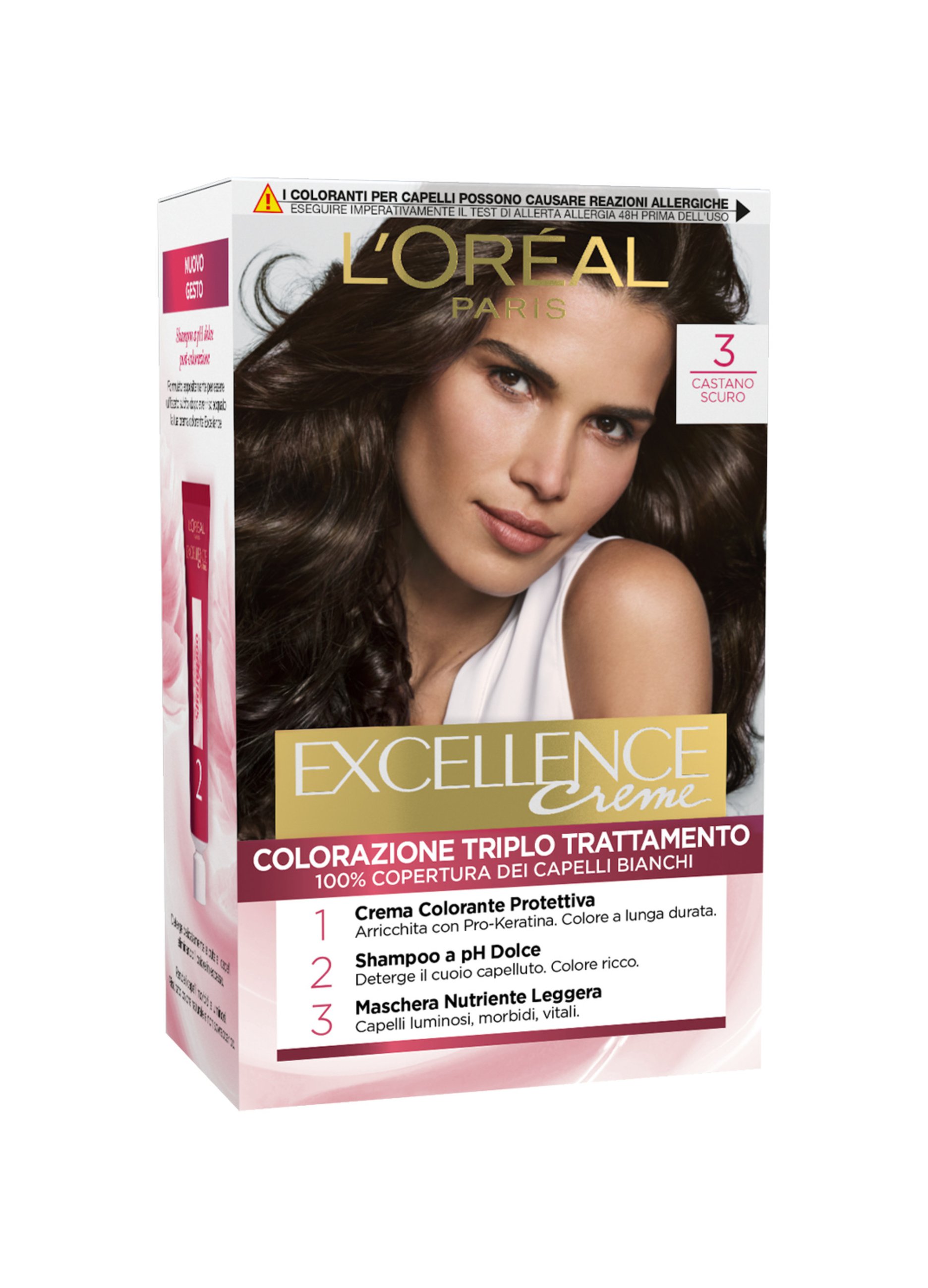 L'oreal Italia Spa Div. Cpd Scuro Excel Castano N 3 - Immagine 3