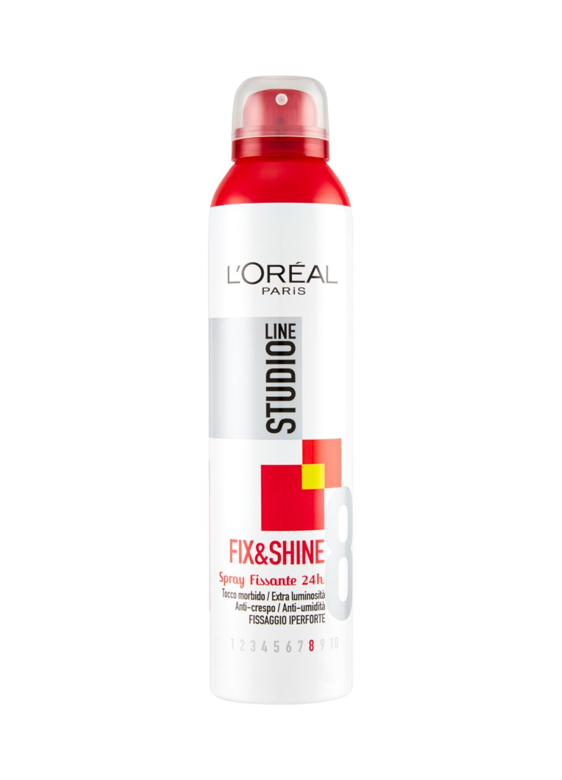 STUDIO LINE , L'oréal Paris Spray Per Capelli Fix&shine, Fissaggio Iper Forte, 250ml., Donna, Bianco, Taglia: FASUL