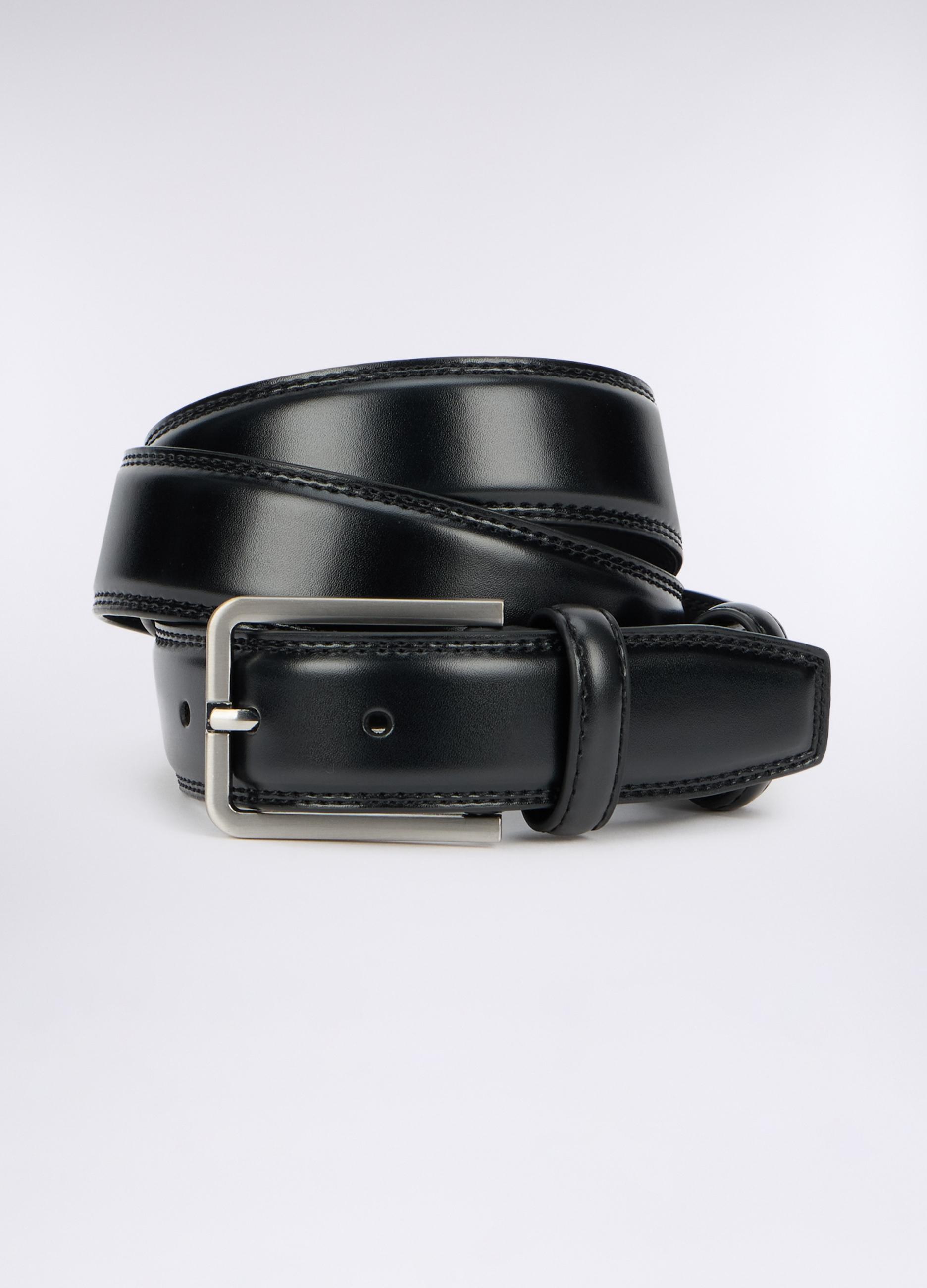 Upim, Cintura Formale In Vera Pelle Uomo, Nero, Taglia: 100-105 cm