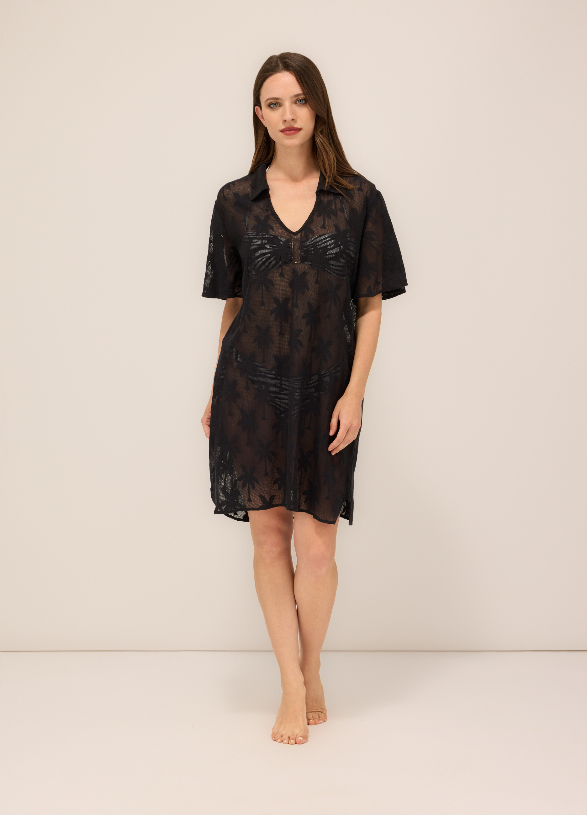 Image of Upim, Copricostume Lavorato Donna, Nero, Taglia: S