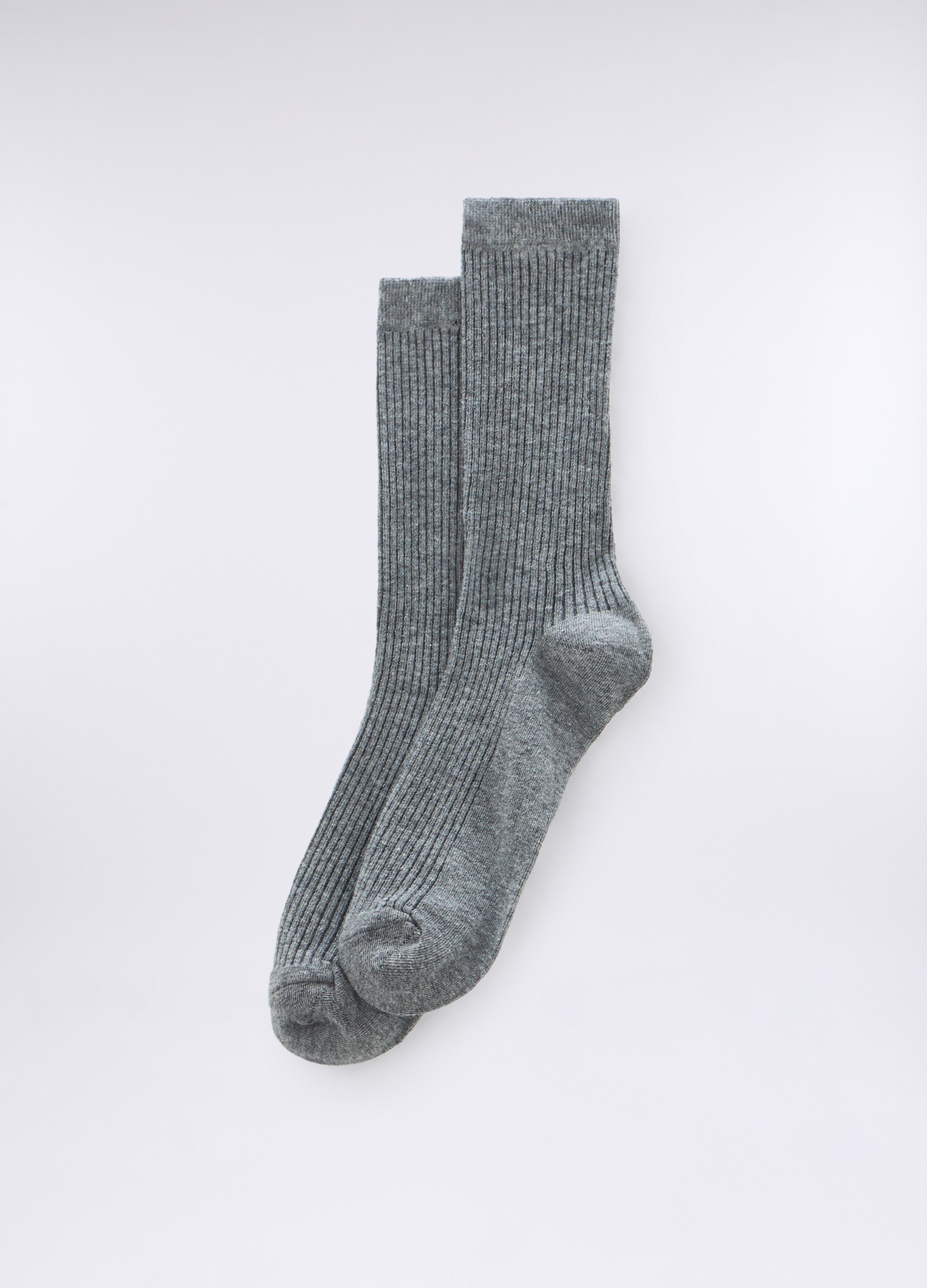 Upim, Calze Mélange Stretch Donna, Grigio scuro melange, Taglia: 35-37